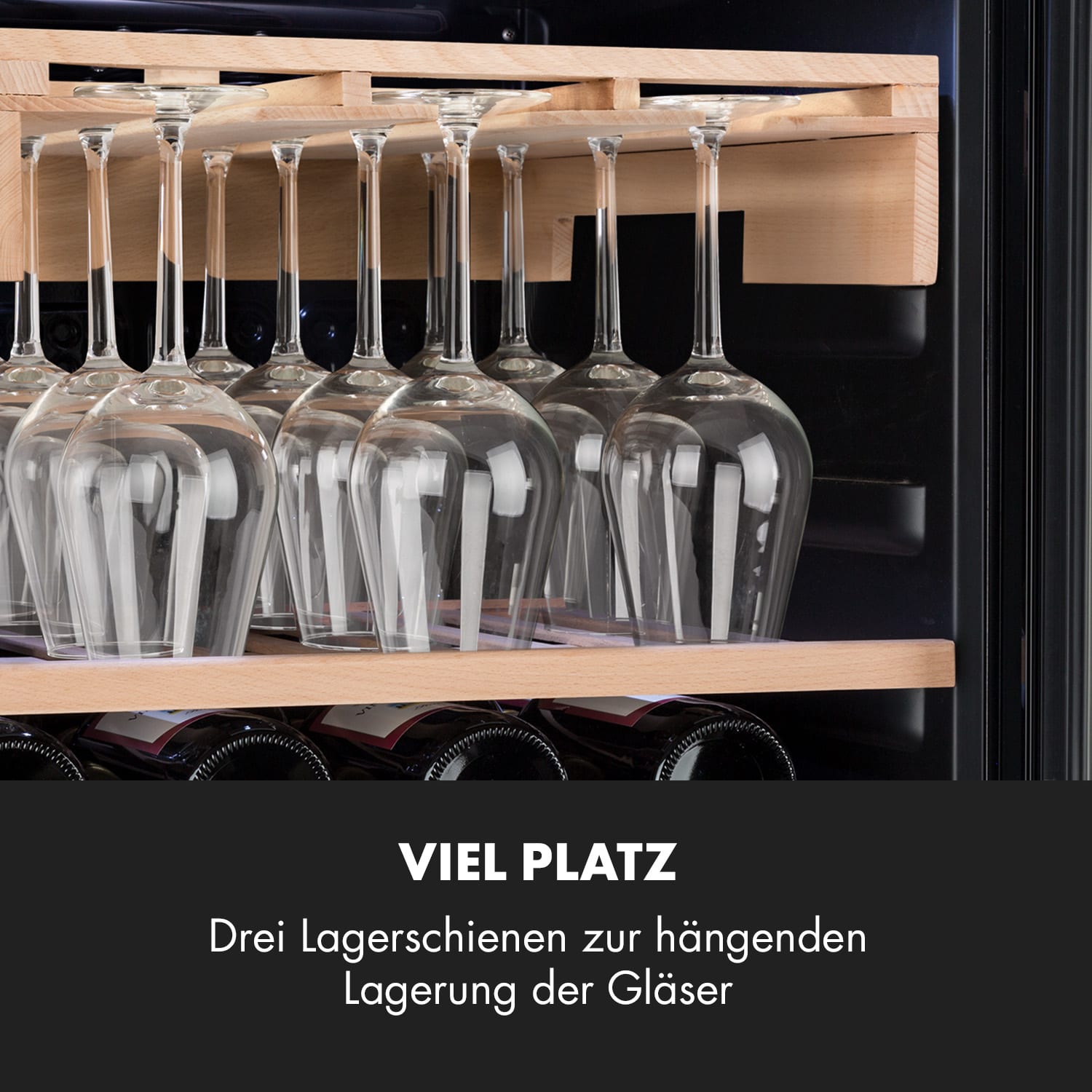 Barossa 77D Weinglas-Regal Zubehör Regalboden für Weingläser Echtholz 