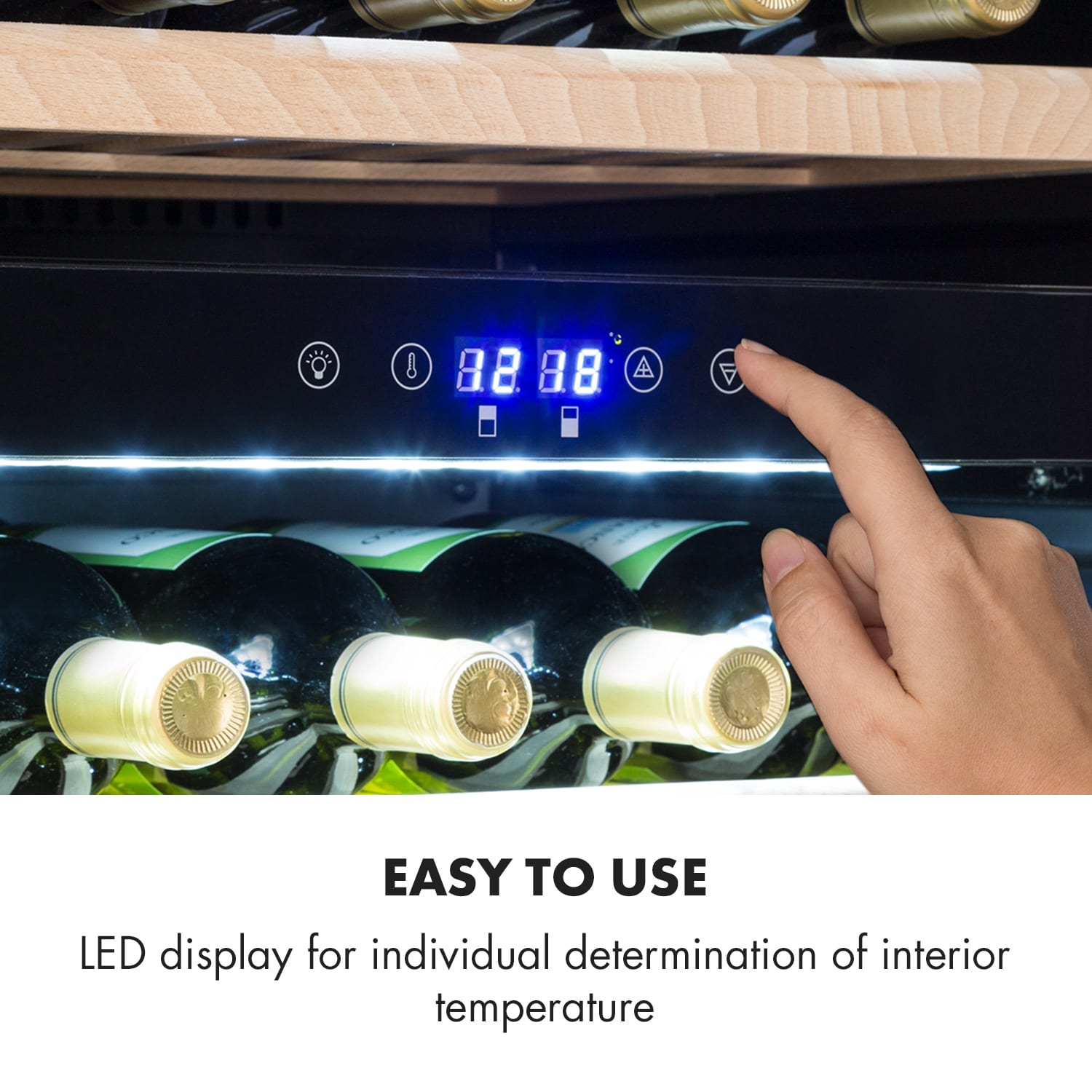 Vinsider 35D Onyx Edition, vstavaná vinotéka, energet. trieda G