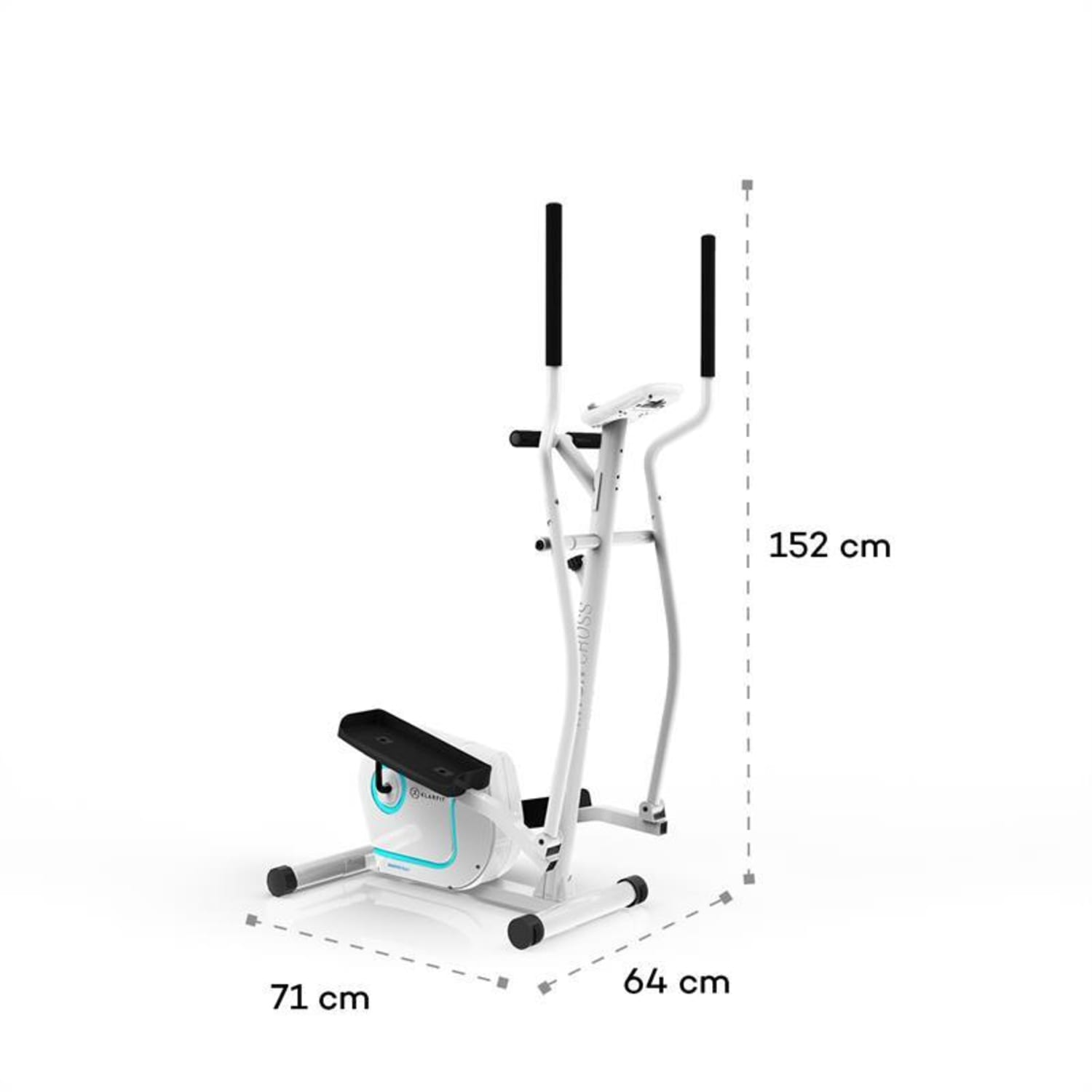 Myon Cross crosstrainer 12kg vliegwielmassa SilentBelt System wit Wit