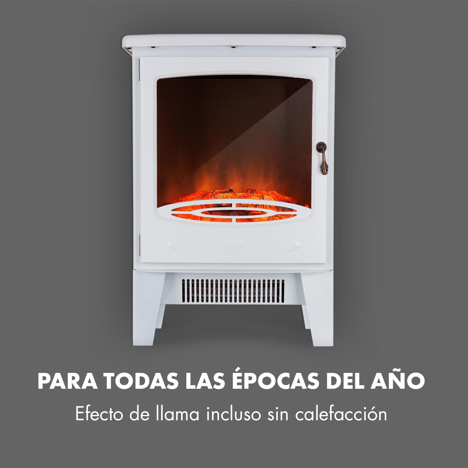 Meran Chimenea eléctrica 950/1850W calefacción de 2 etapas estilo hierro fundido  