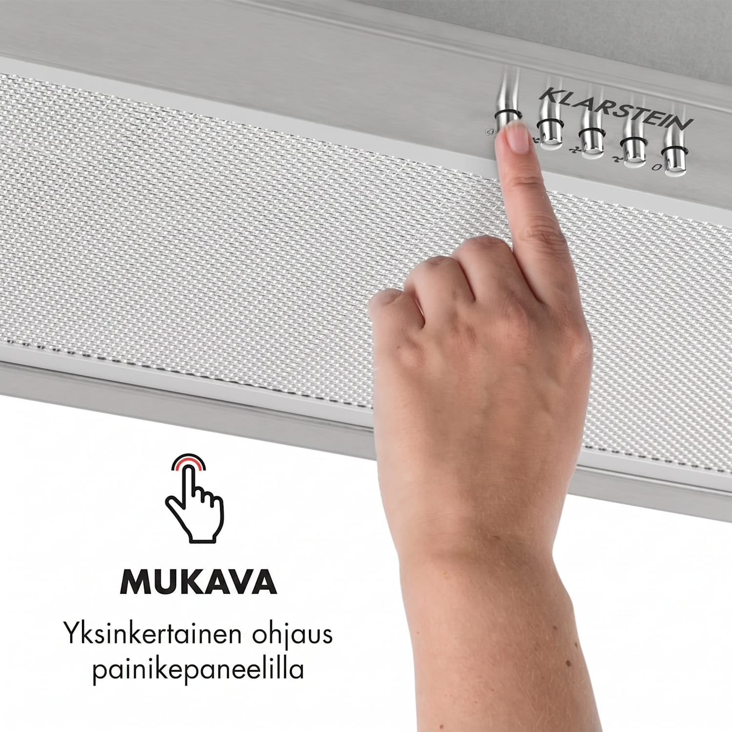 Down Under liesituuletin integroitava 60 cm poistoilma: 593 m³/h LED ruostumatonta terästä 60 cm