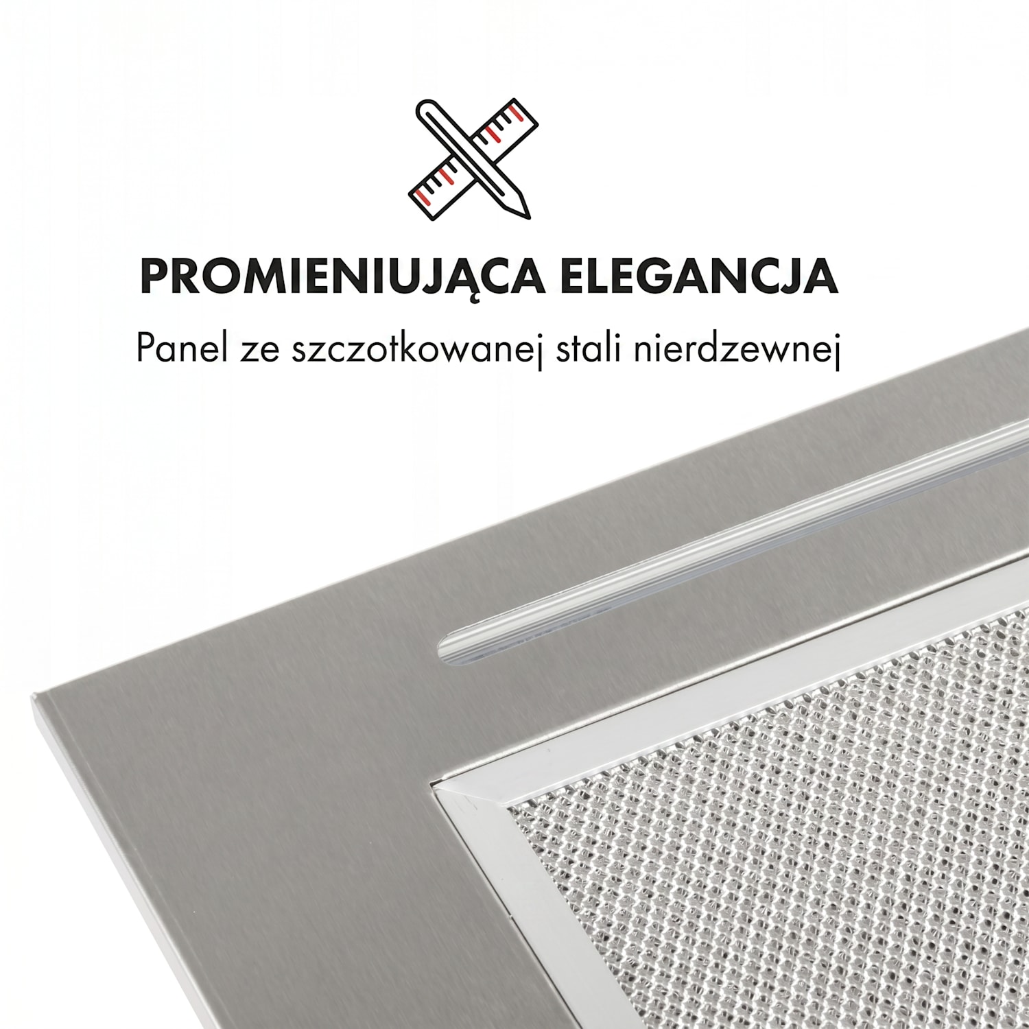 Down Under, okap kuchenny do zabudowy, 60 cm, 590 m³/h, LED, stal szlachetna 60 cm