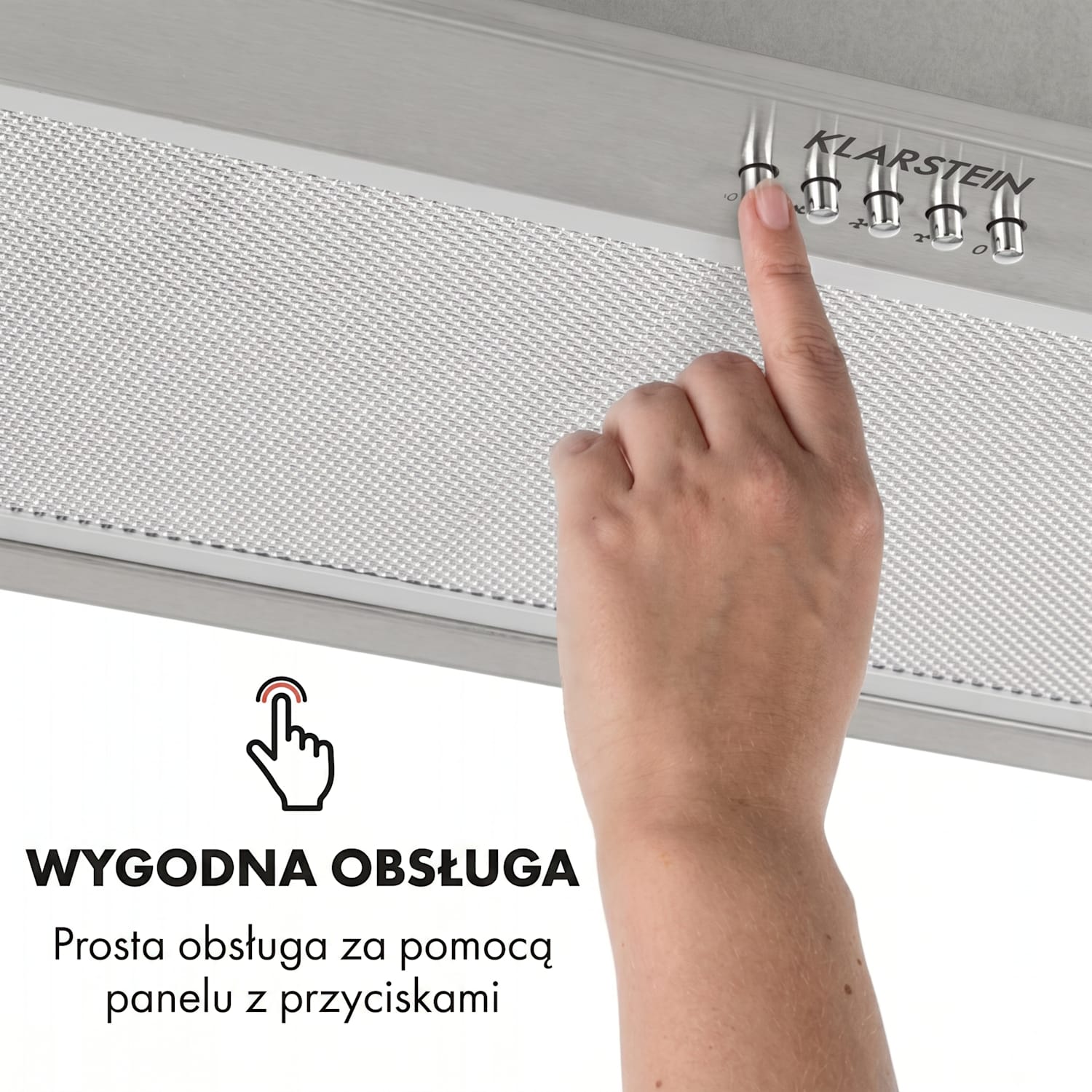 Down Under, okap kuchenny do zabudowy, 60 cm, 590 m³/h, LED, stal szlachetna 60 cm
