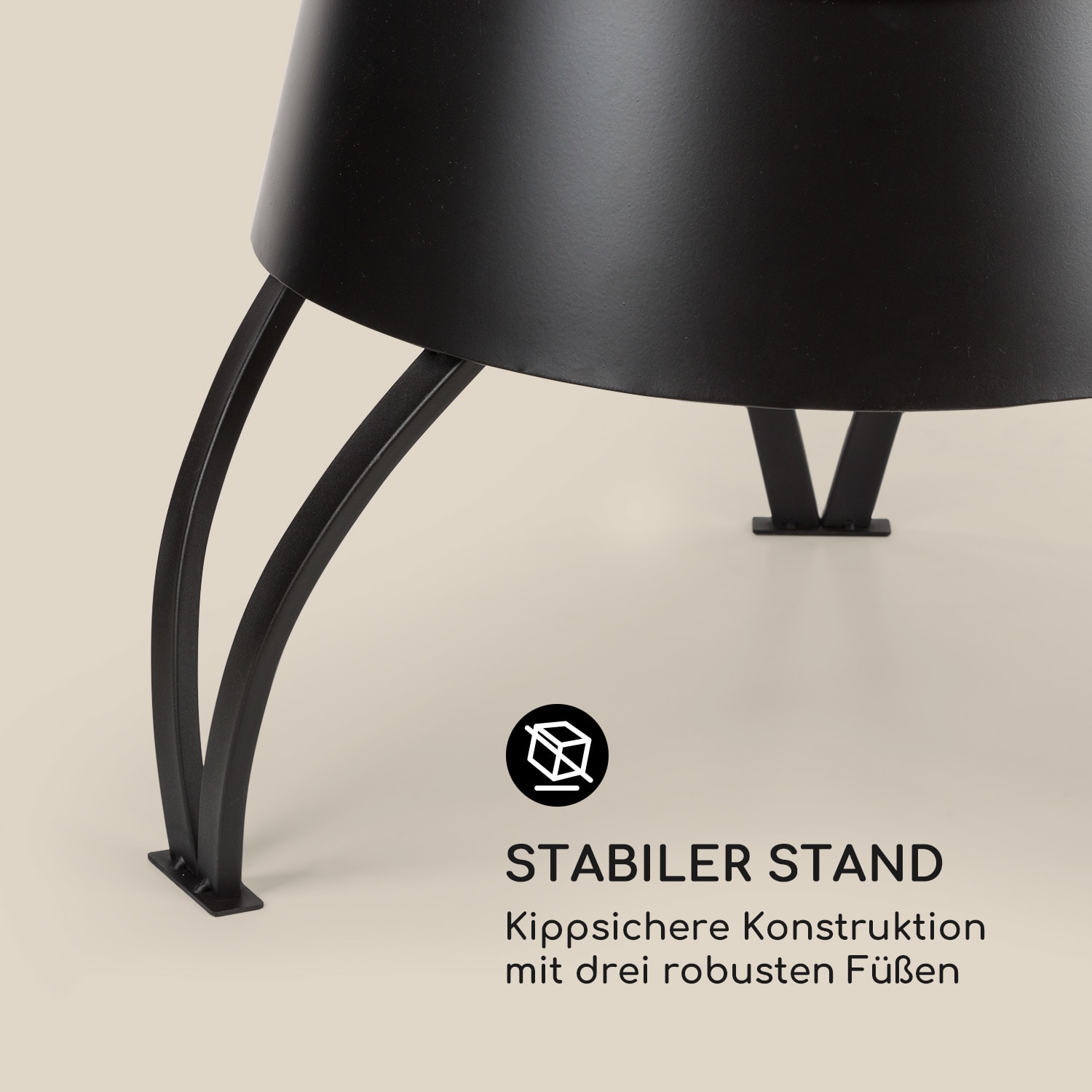 Volantis Cupric Gartenkamin Stahl rostfrei schwarz 