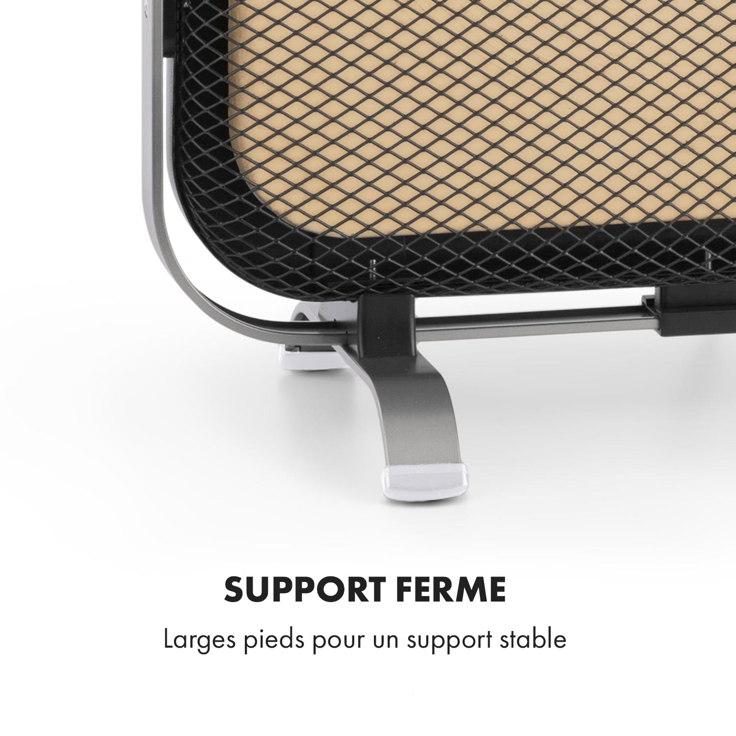 HeatPal Marble Blackline radiateur infrarouge 1300W marbre aluminium 