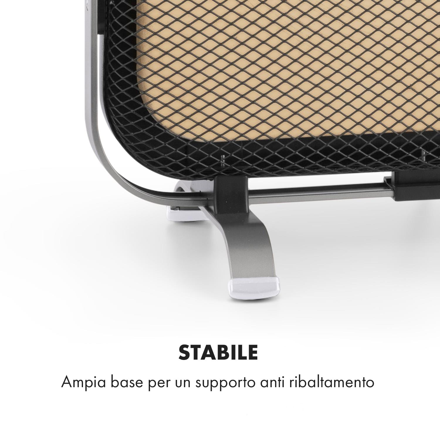 HeatPal Marble Blackline Radiatore ad Infrarossi 1300 W Marmo Alluminio 