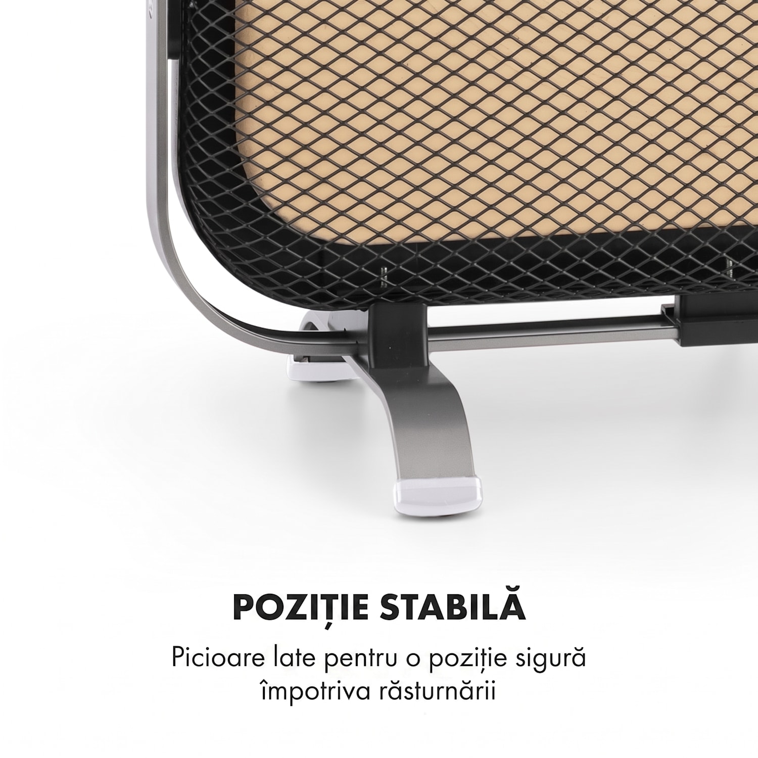 HeatPal Marble Blackline, încălzitor cu infraroșu, 1300W, marmură, aluminiu Negru