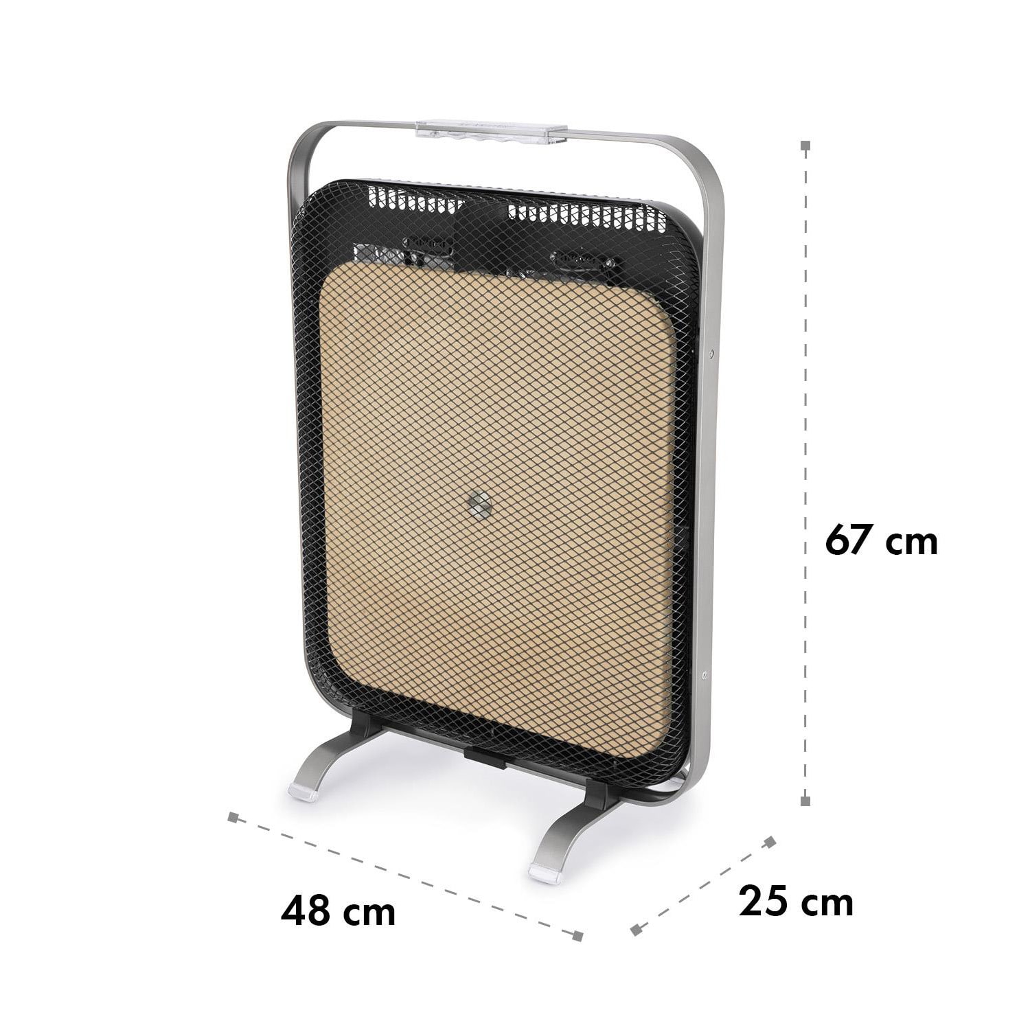 HeatPal Marble Blackline, încălzitor cu infraroșu, 1300W, marmură, aluminiu 