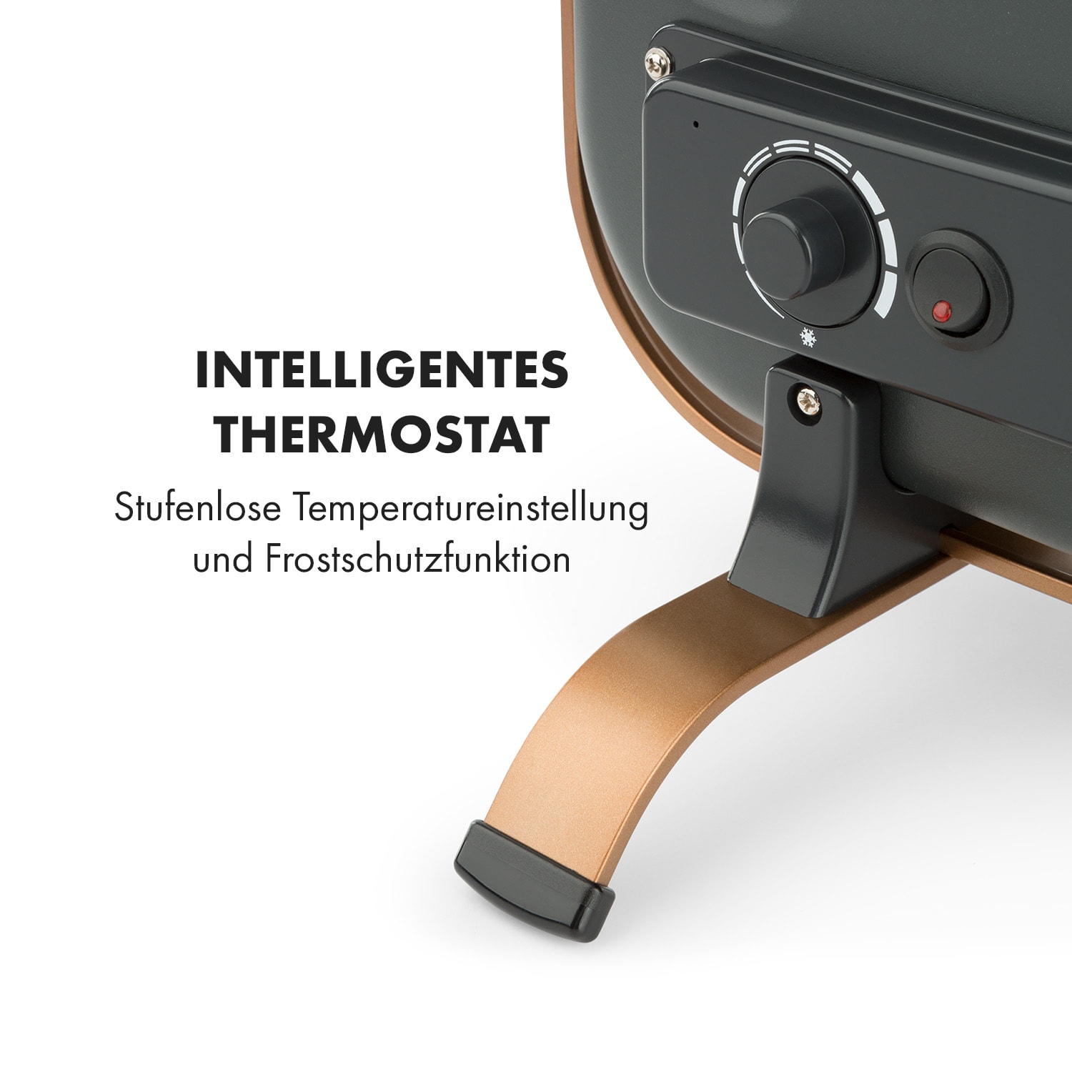 HeatPal Marble Blackline Infrarot-Heizung 1300W Wärmespeicher Marmor  
