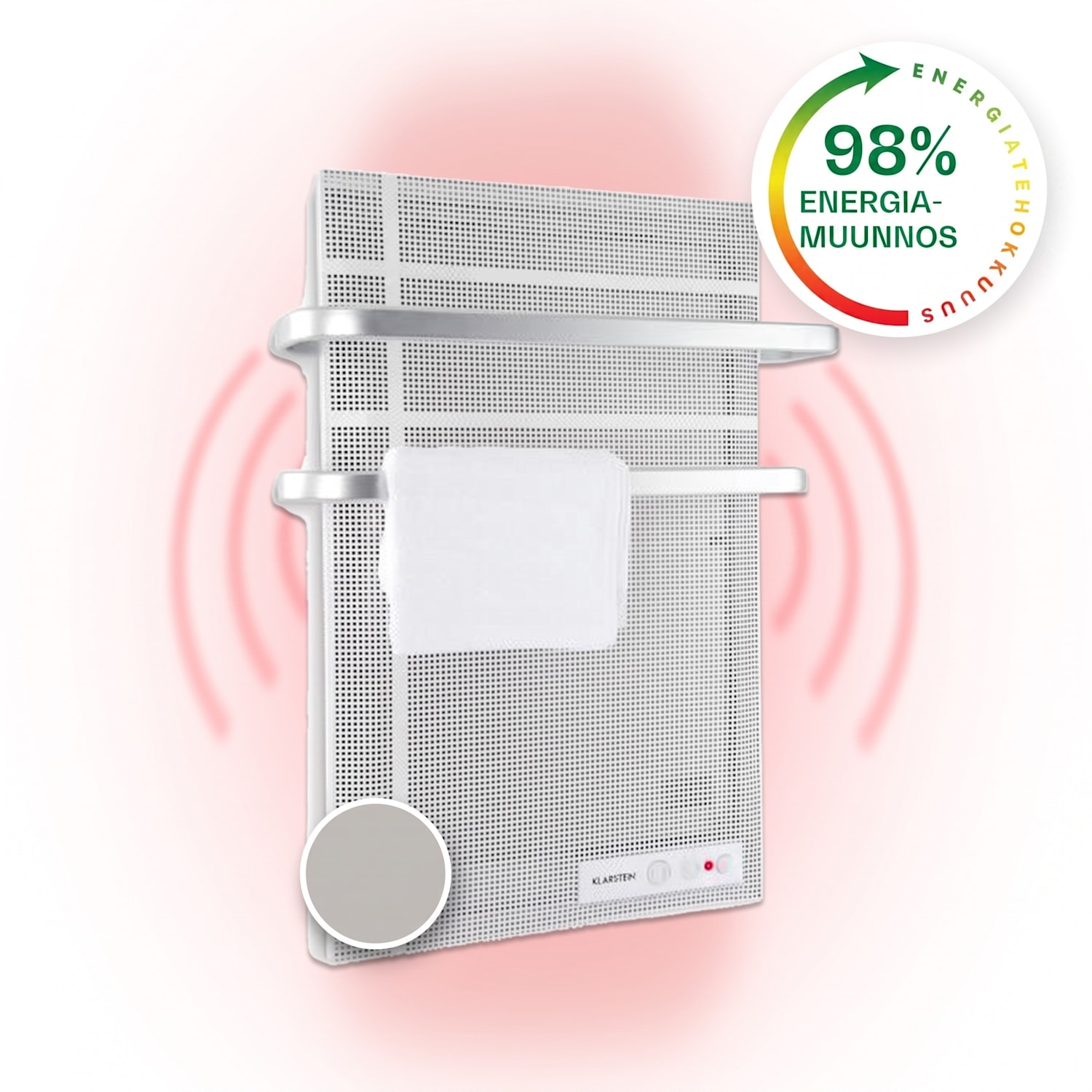 Hot Spot Wave lämmityspaneeli 51 x 80 cm 20 m² 1000 W portaaton IP24 alumiini 