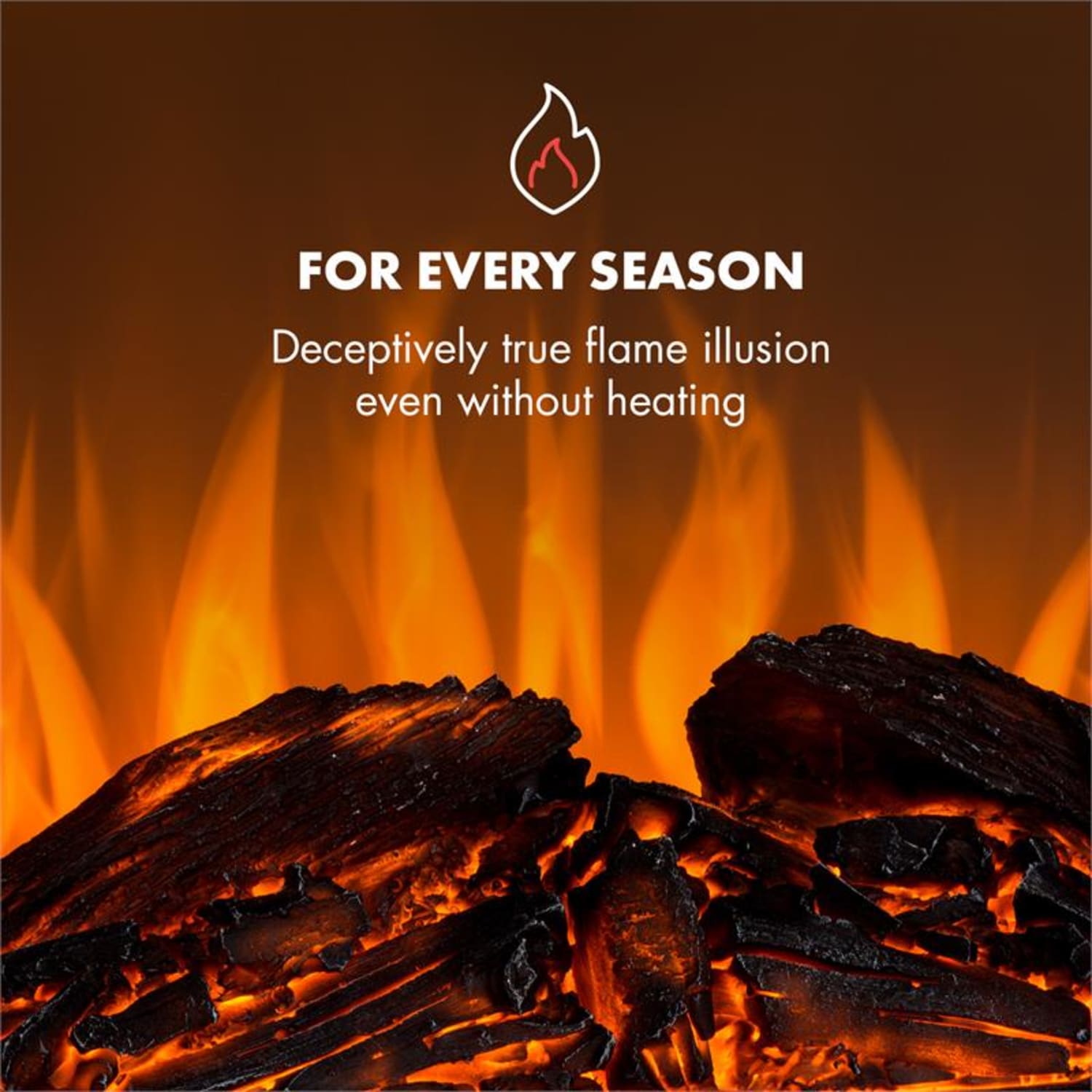 Aosta Light & Fire, električni kamin, 1000/2000 W, daljinski upravljač