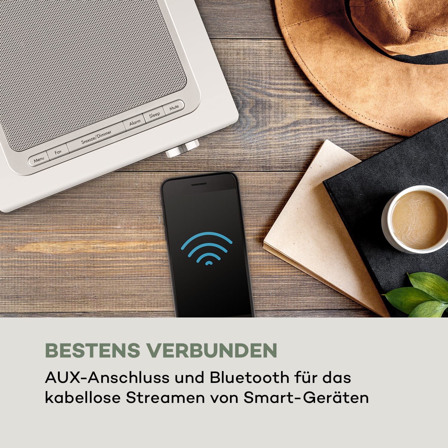 Silver Star CD Cube Radio Bluetooth HCC Display weiß