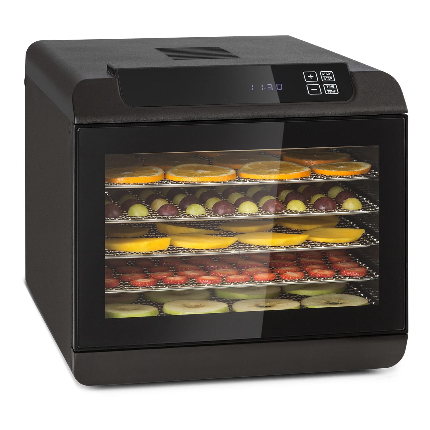 Arizona Jerky, aszalógép, 500 W, 35 - 70 °C, digitális érintőképernyős kijelző, fekete 