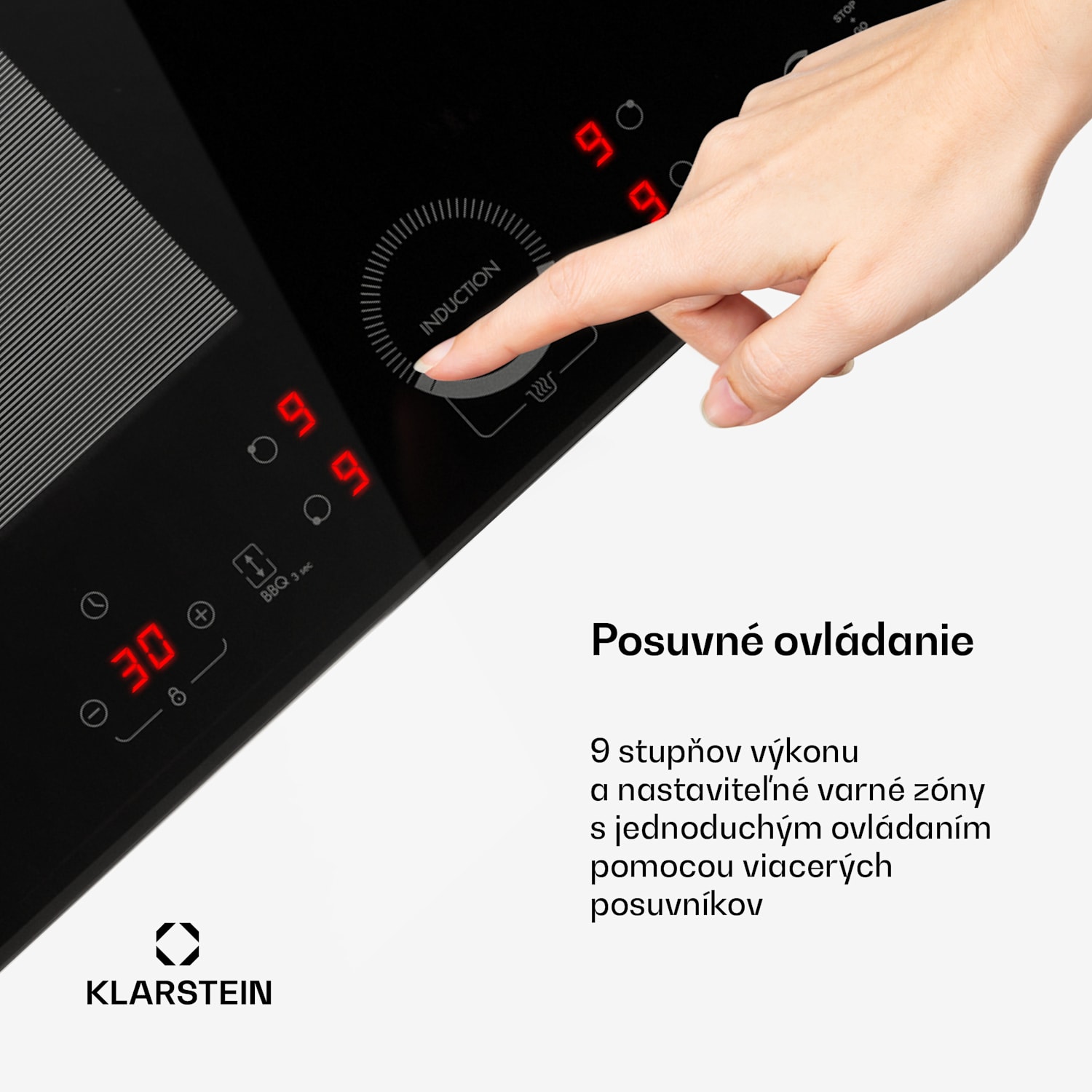 Delicatessa 60 Hybrid, vstavaná indukčná varná doska, 7000 W, 4 zóny, čierna Hybrid | 60 cm | Čierna