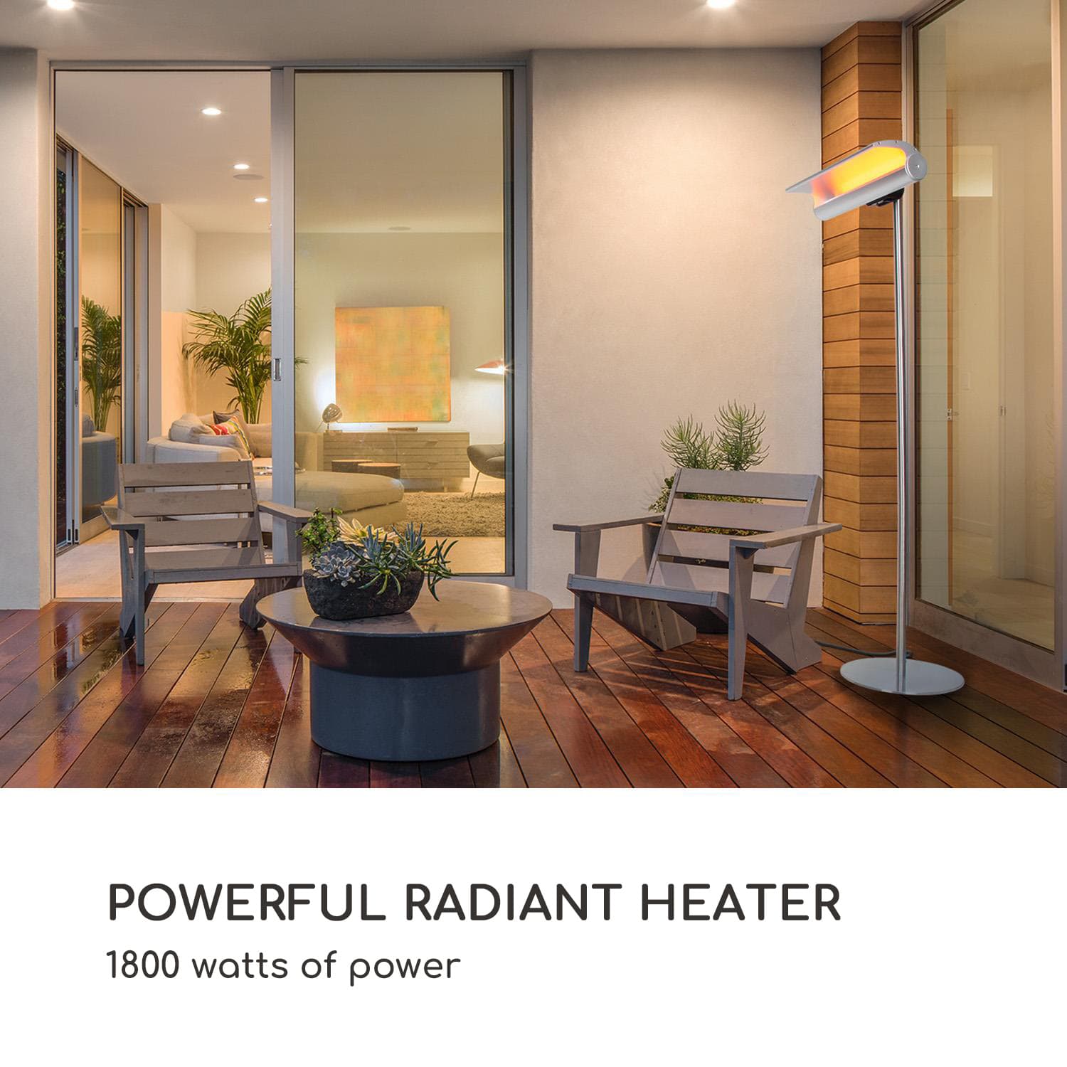 Heat Guard Reflex, infračervený ohřívač, 1800 W, IP55, časovač, dálkový ovladač 