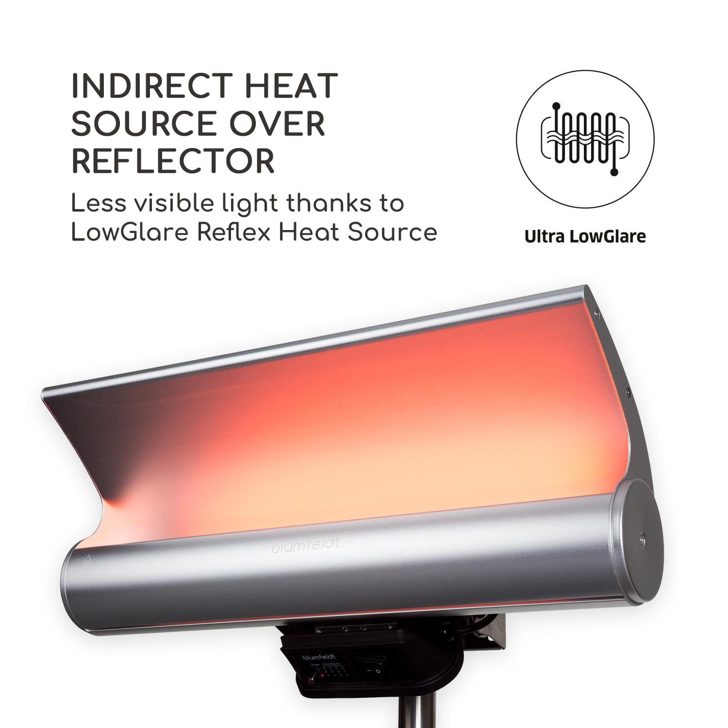 Heat Guard Reflex, infračervený ohřívač, 1800 W, IP55, časovač, dálkový ovladač 