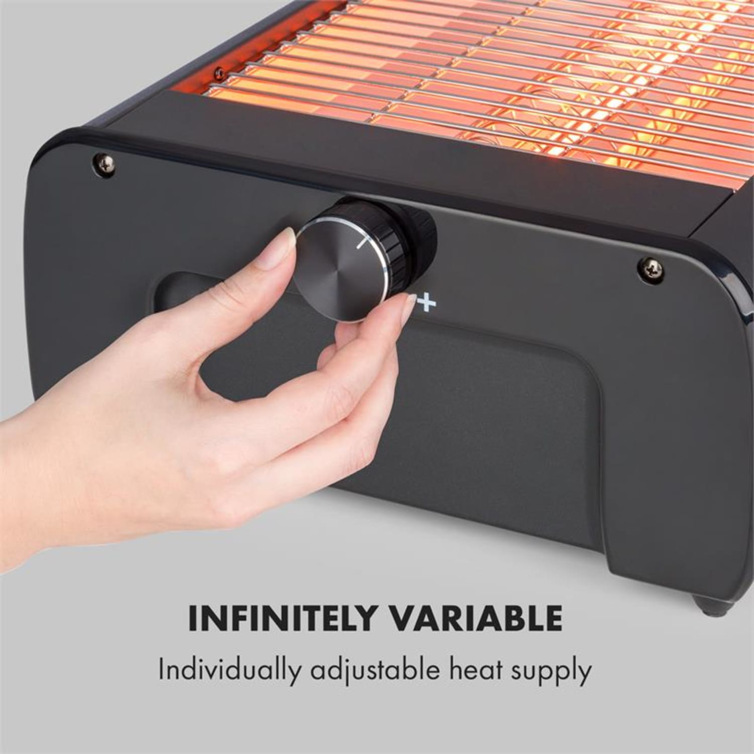 Infragrill, elektromos grillező, infravörös, 1500 W, füst nélkül, fekete 