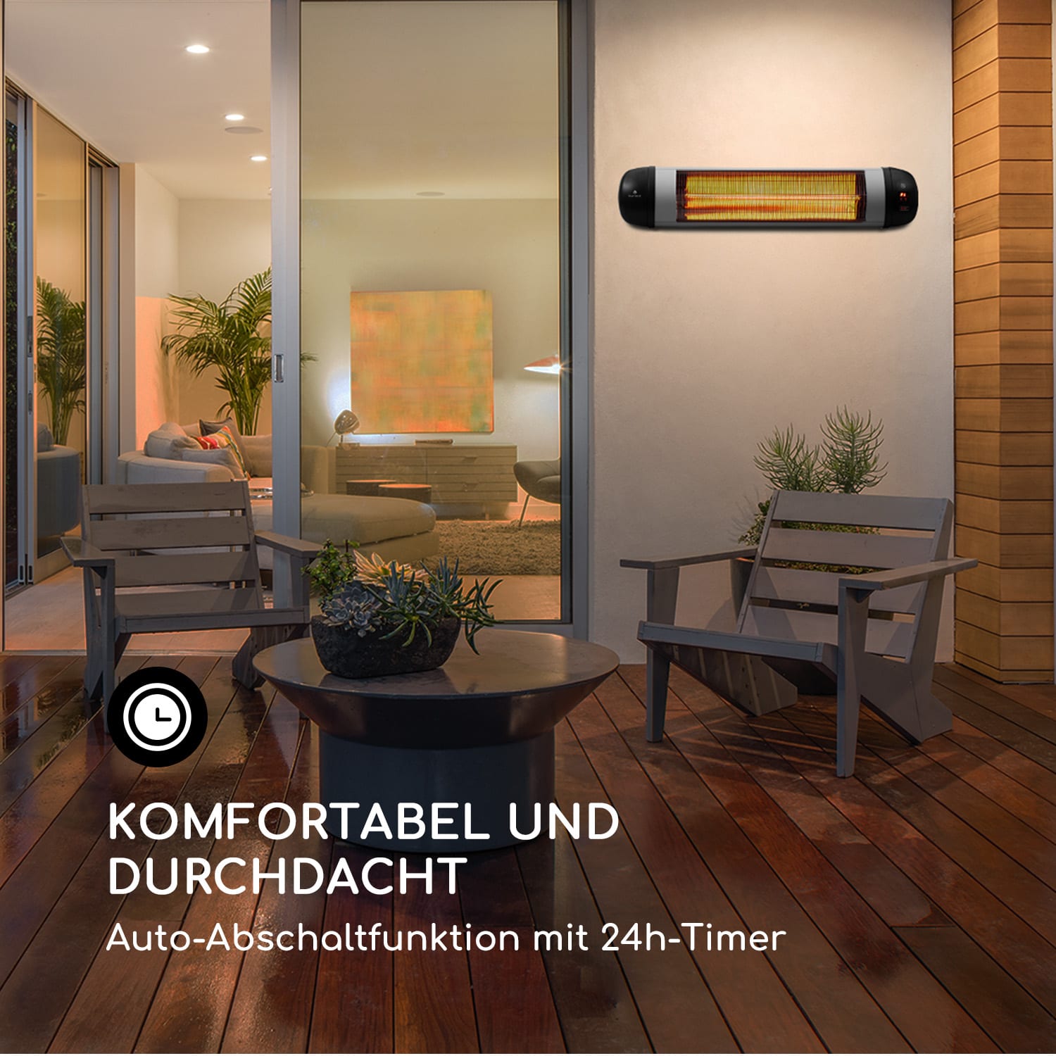 Rising Sun Zenith Heizstrahler 2500W IP34 Fernbedienung 