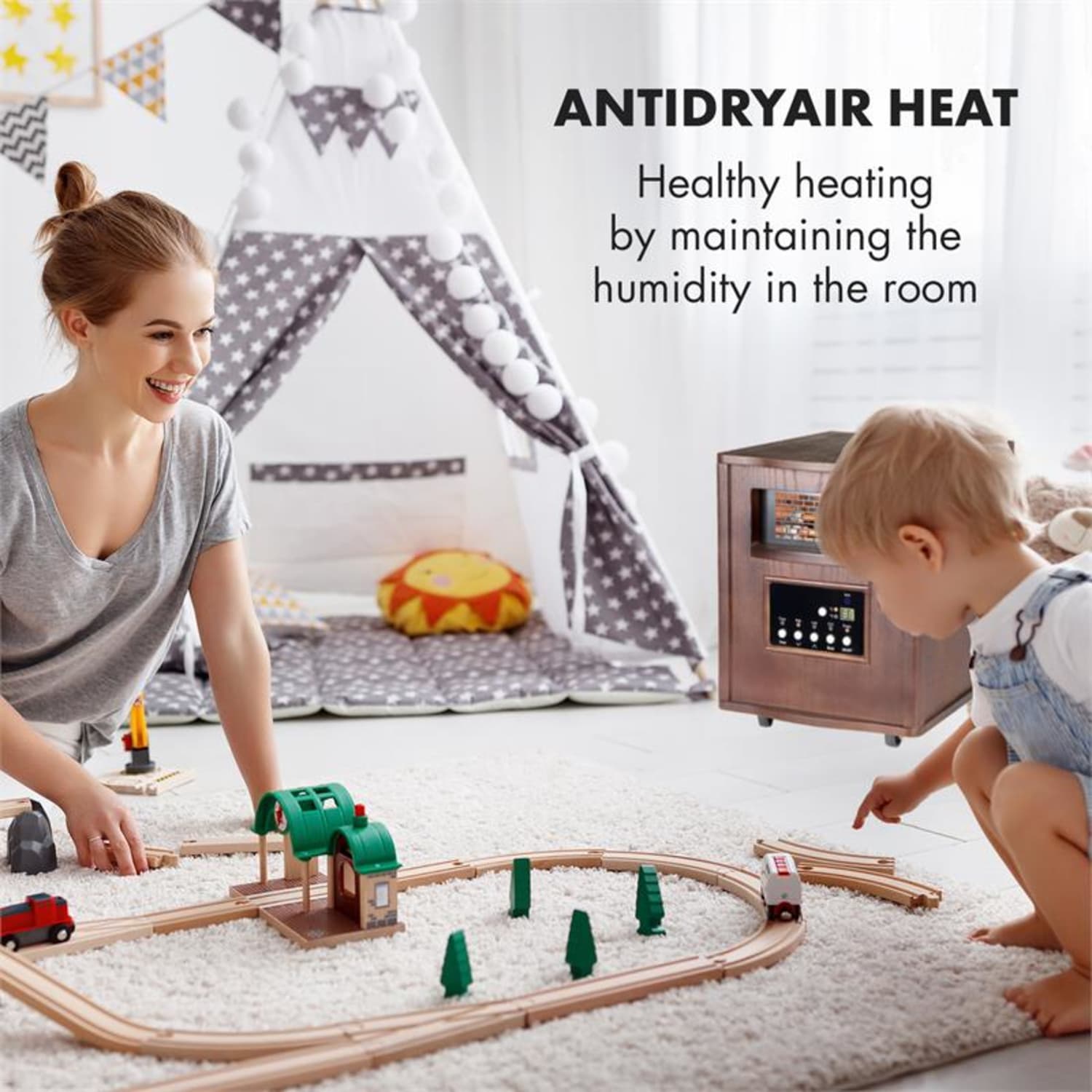 Heatbox infravörös hősugárzó Diófa