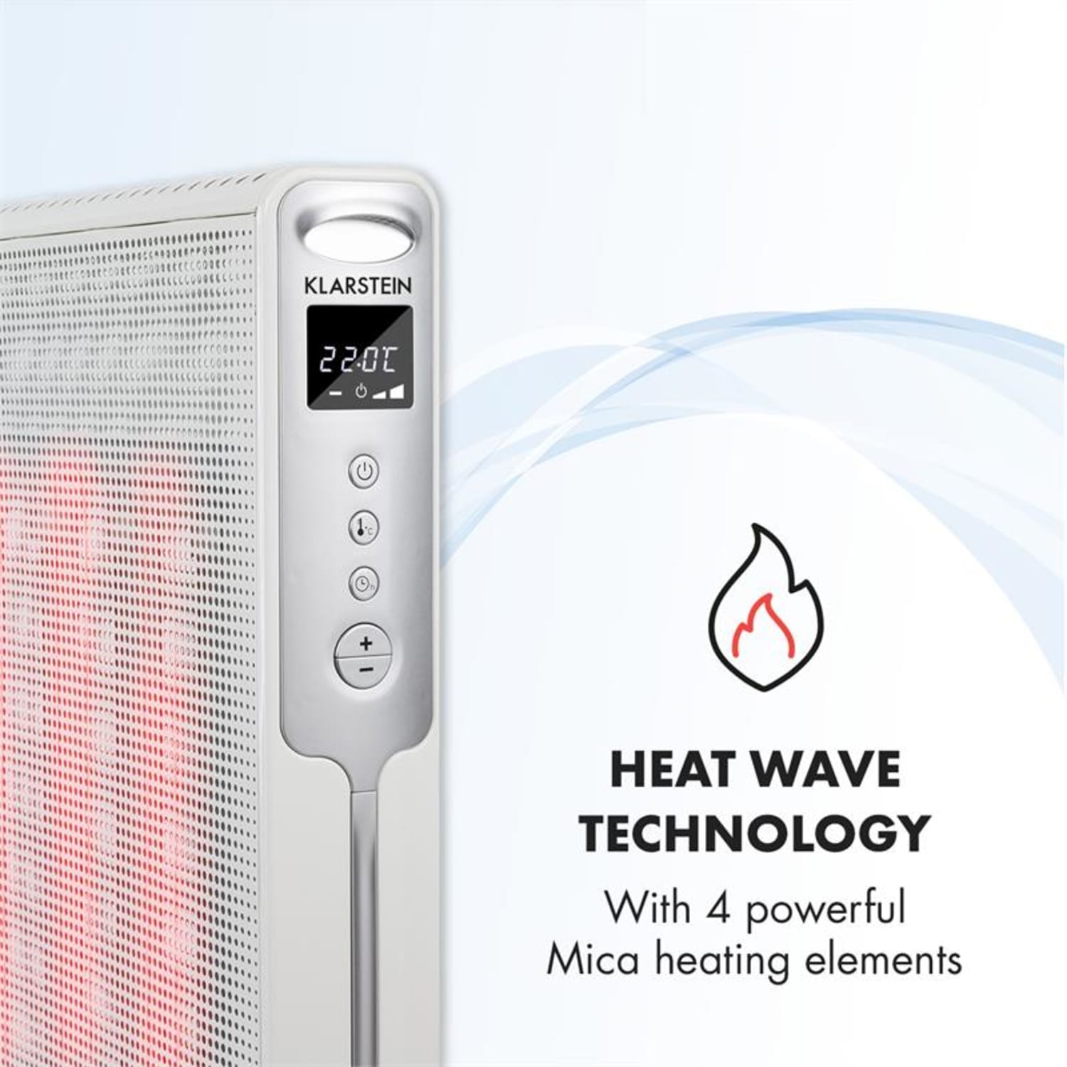 Hot Spot Rolling Wave 2500, încălzire în pardoseală, 2500 W, 4 elemente de Încălzire, AntiDryAir Heat 2500 W