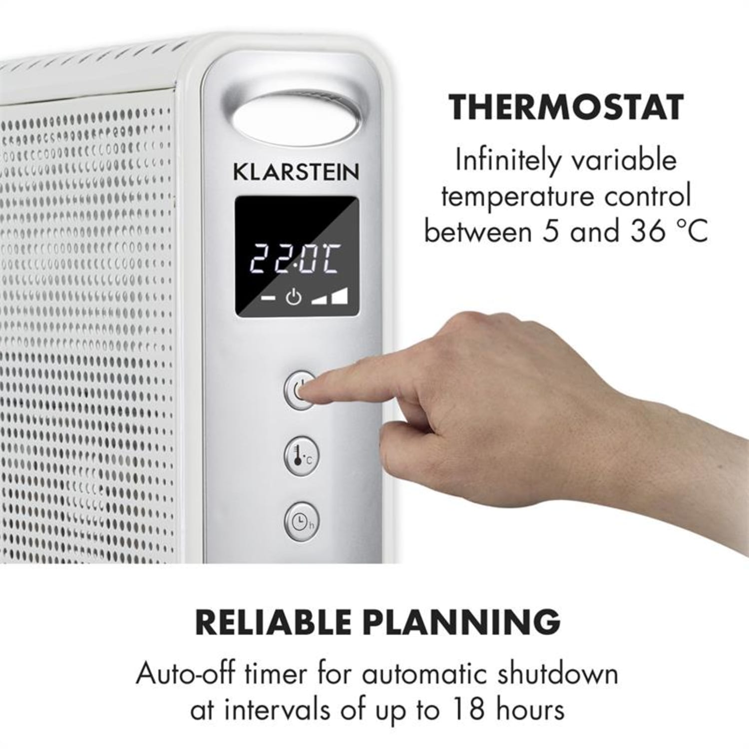 Hot Spot Rolling Wave 2500, încălzire în pardoseală, 2500 W, 4 elemente de Încălzire, AntiDryAir Heat 2500 W