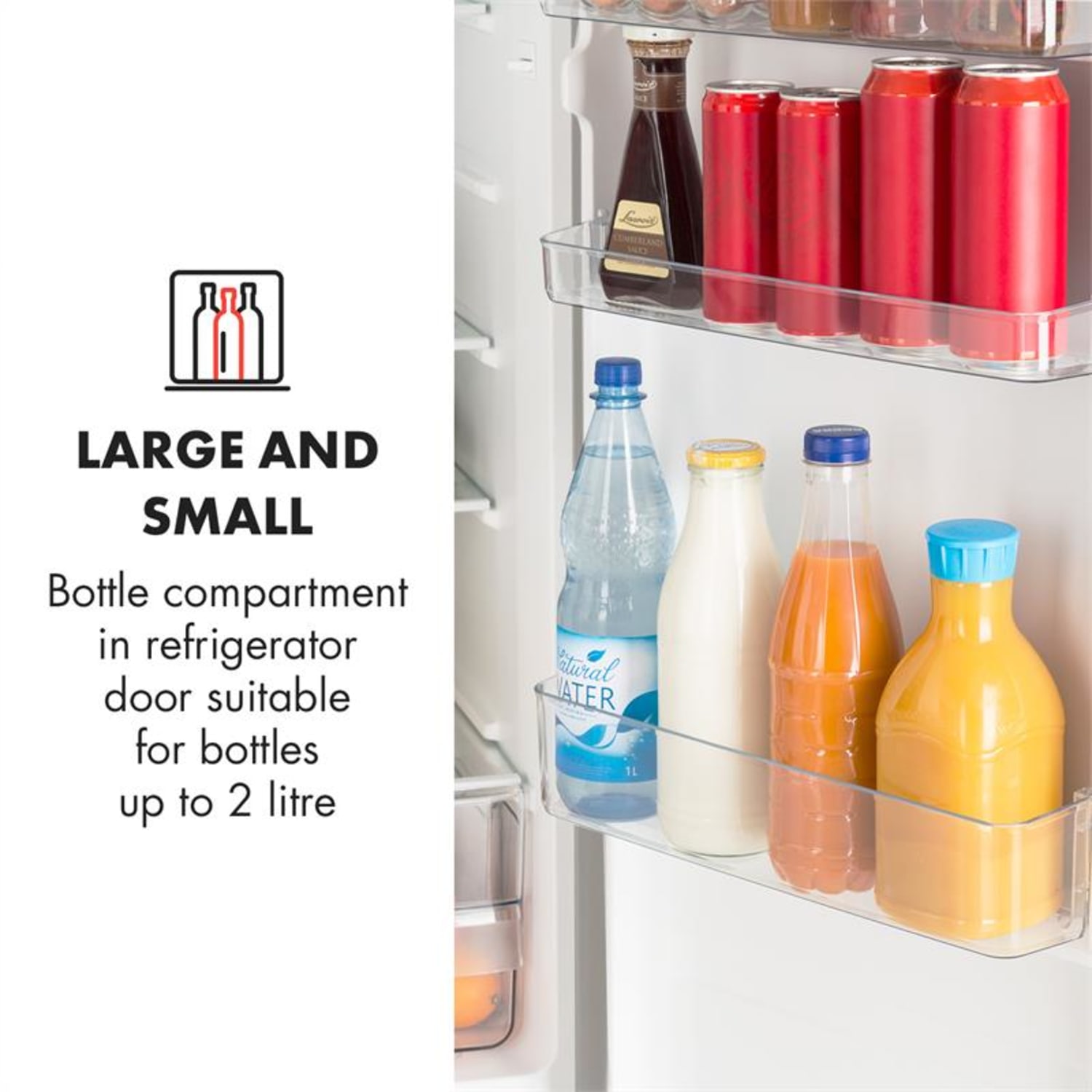 Big Daddy L koelvriescombinatie 207 liter A++ rvs look 207 ltr | Zilver