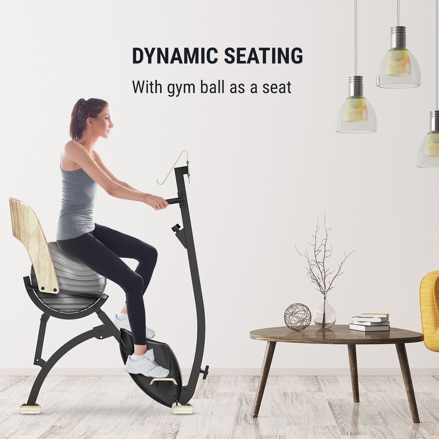 Roomik Cycle, szobakerékpár, 8 kg-os lendkerék, tablet tartó, fitlabda