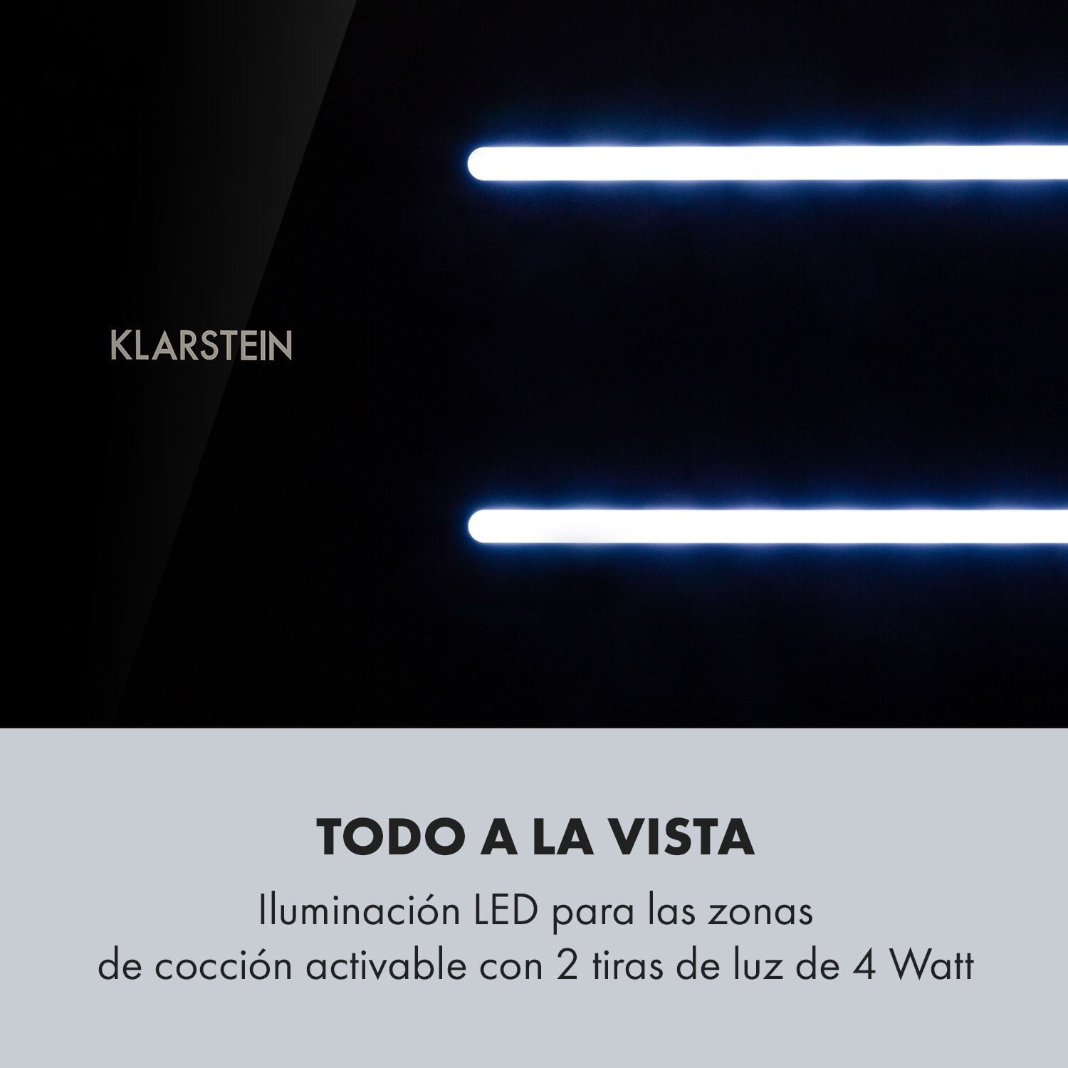 High Line Campana de techo de 77cm 410 m3/h 75W 3 potencias Mando a distancia Negra 77 cm