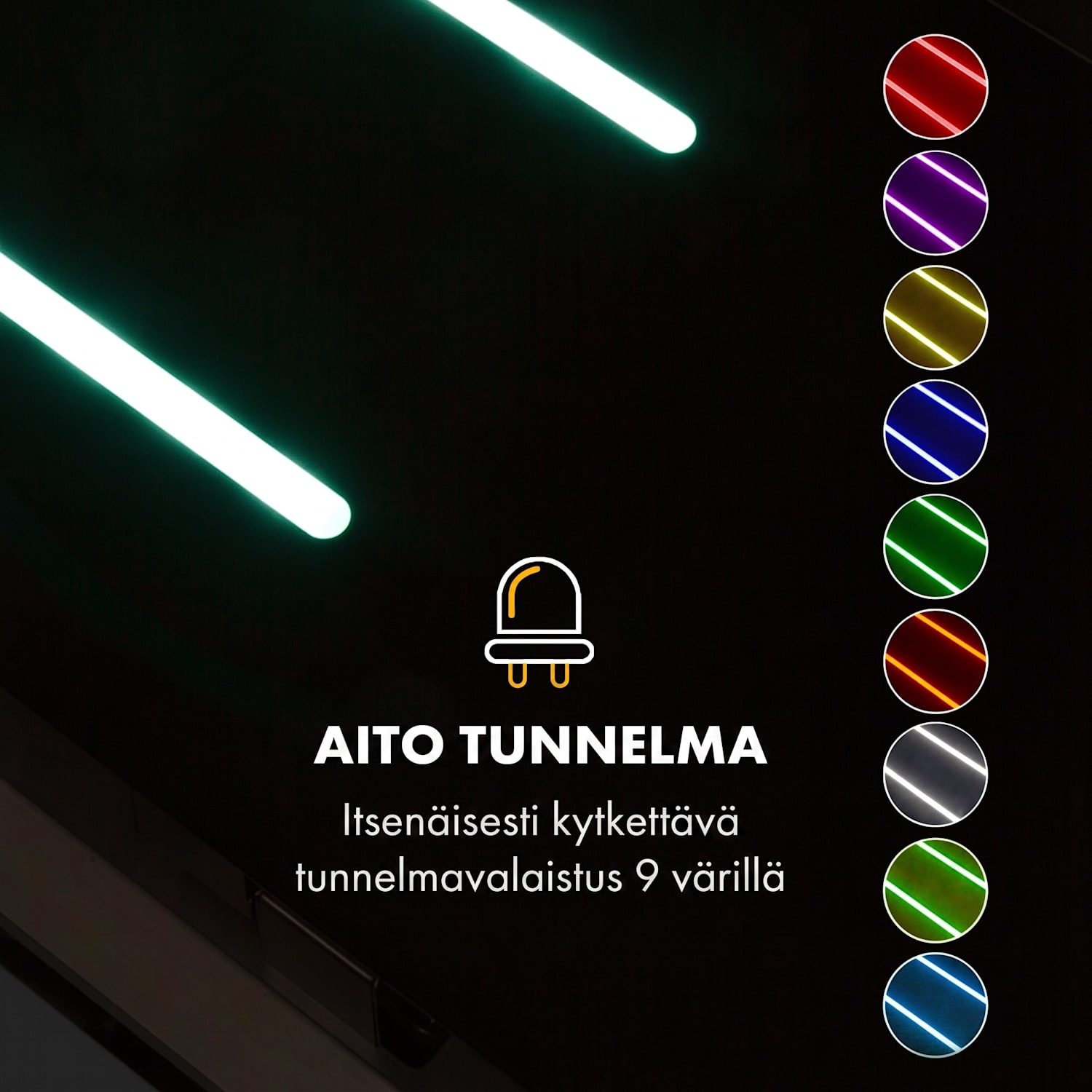 High Line liesituuletin kattoon asennettava 77 cm 410 m3/h 75 W 3 porrasta kaukosäädin musta 77 cm | Musta