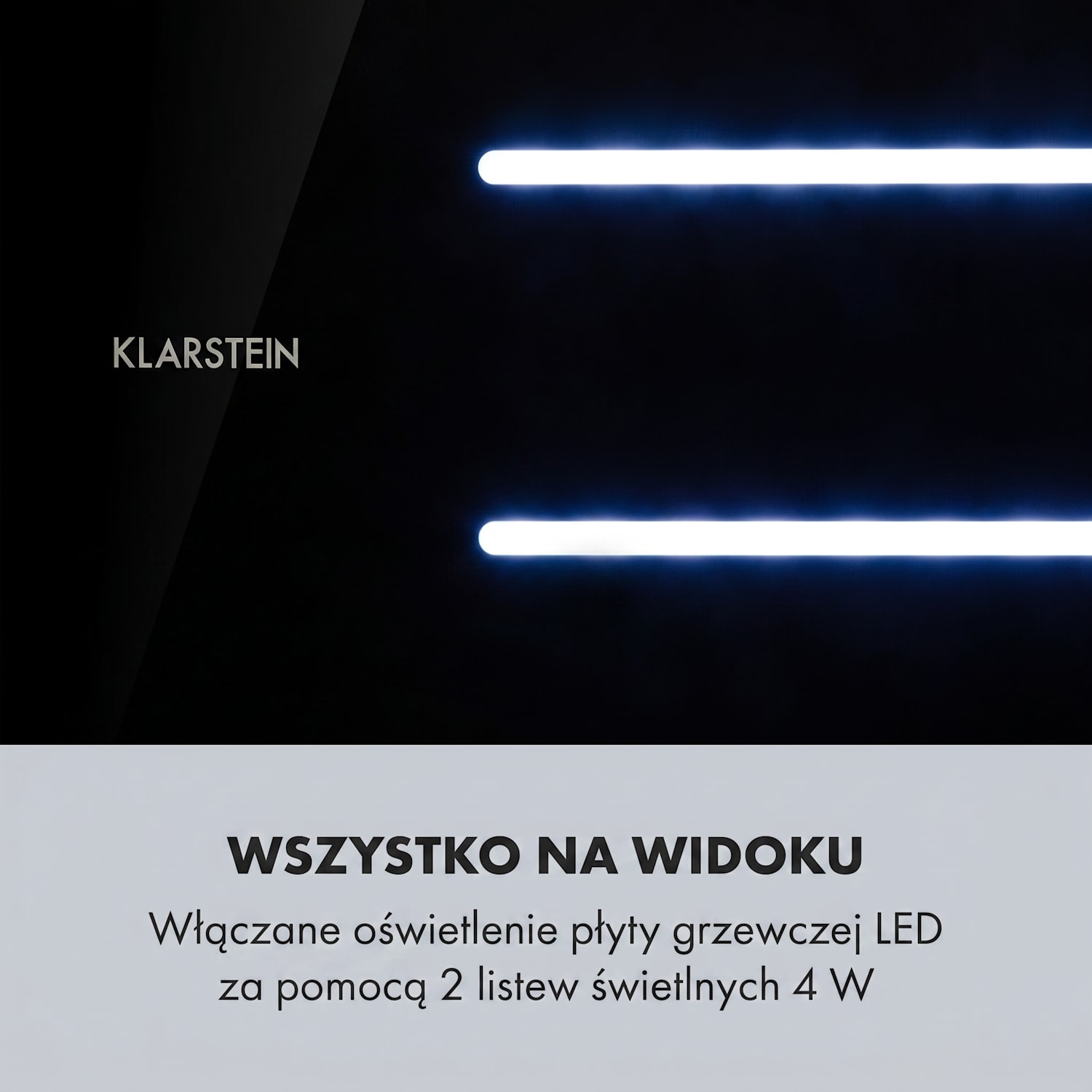 High Line, okap kuchenny sufitowy, 77 cm, 410 m³/h, 75 W, 3 prędkości, pilot zdalnego sterowania, kolor czarny 77 cm