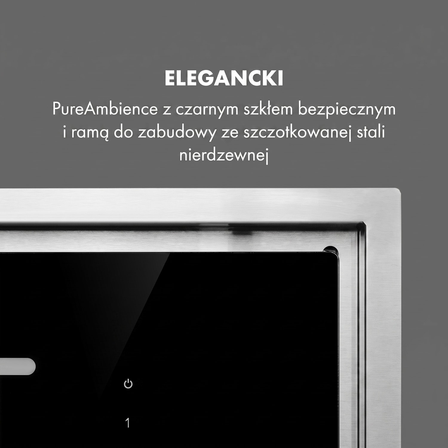 High Line, okap kuchenny sufitowy, 77 cm, 410 m³/h, 75 W, 3 prędkości, pilot zdalnego sterowania, kolor czarny 77 cm