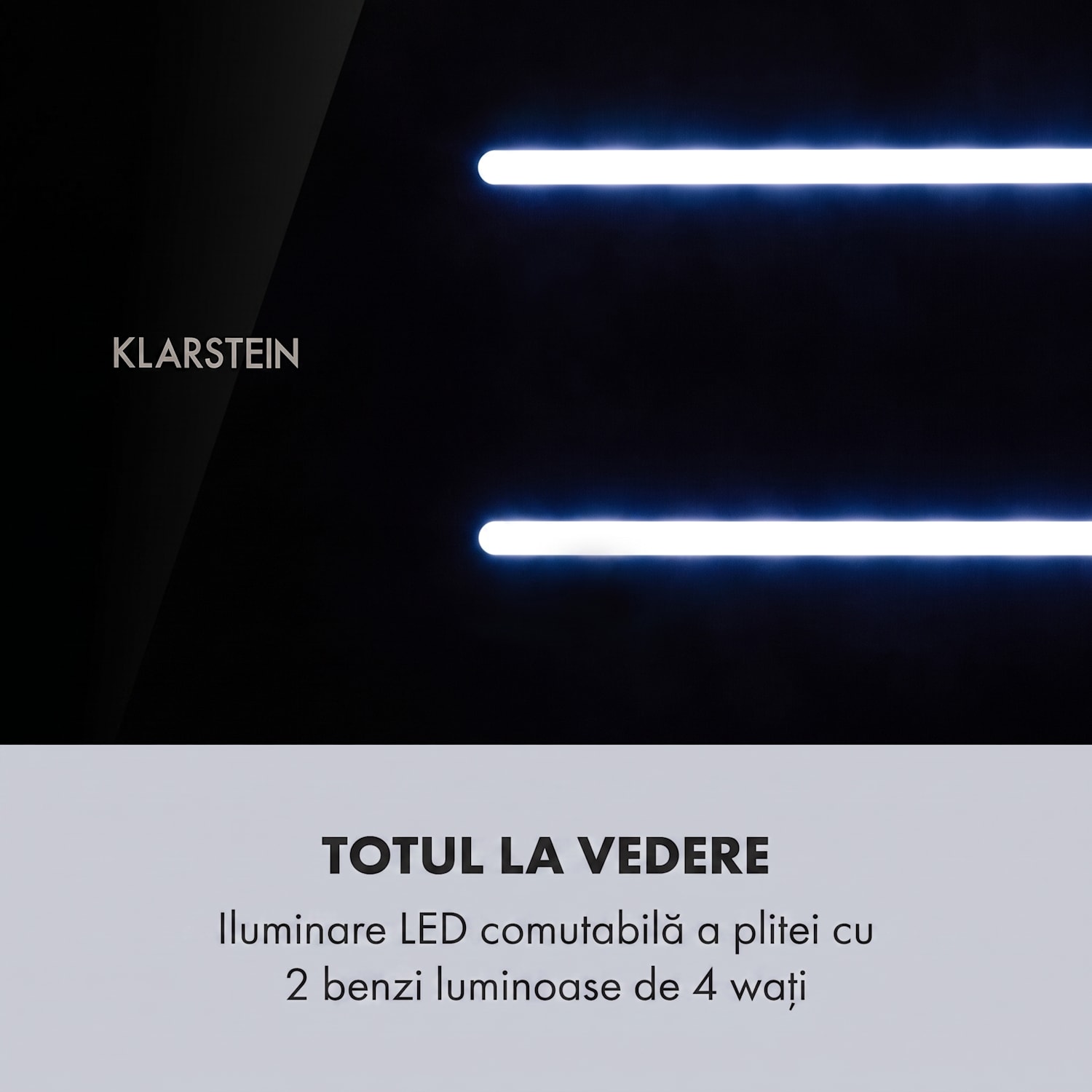 High Line, hotă de tavan, 77 cm, 410 m³/h, 75 W, 3 niveluri, telecomandă, negru 77 cm