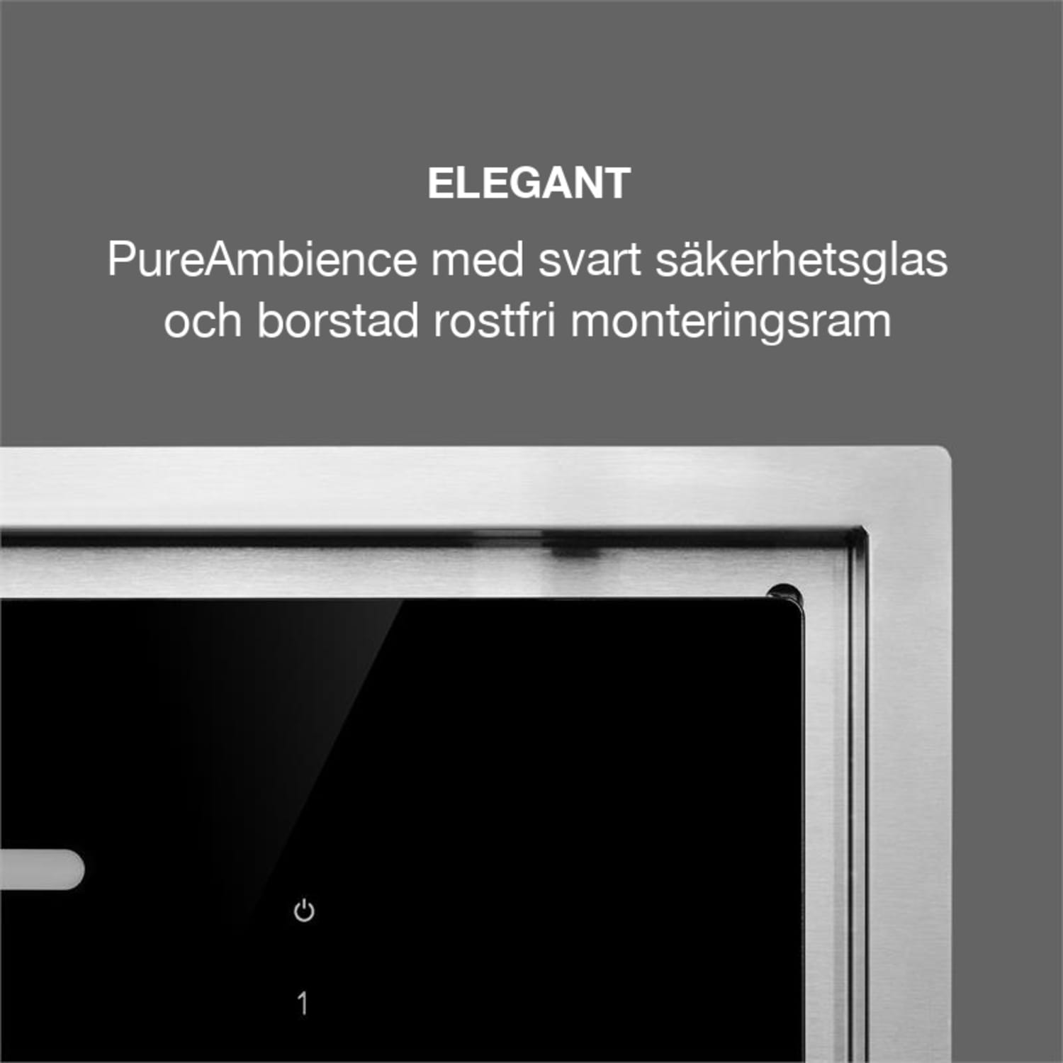 High Line köksfläkt 77cm 410 m3/h 75W 3 steg fjärrkontroll svart 