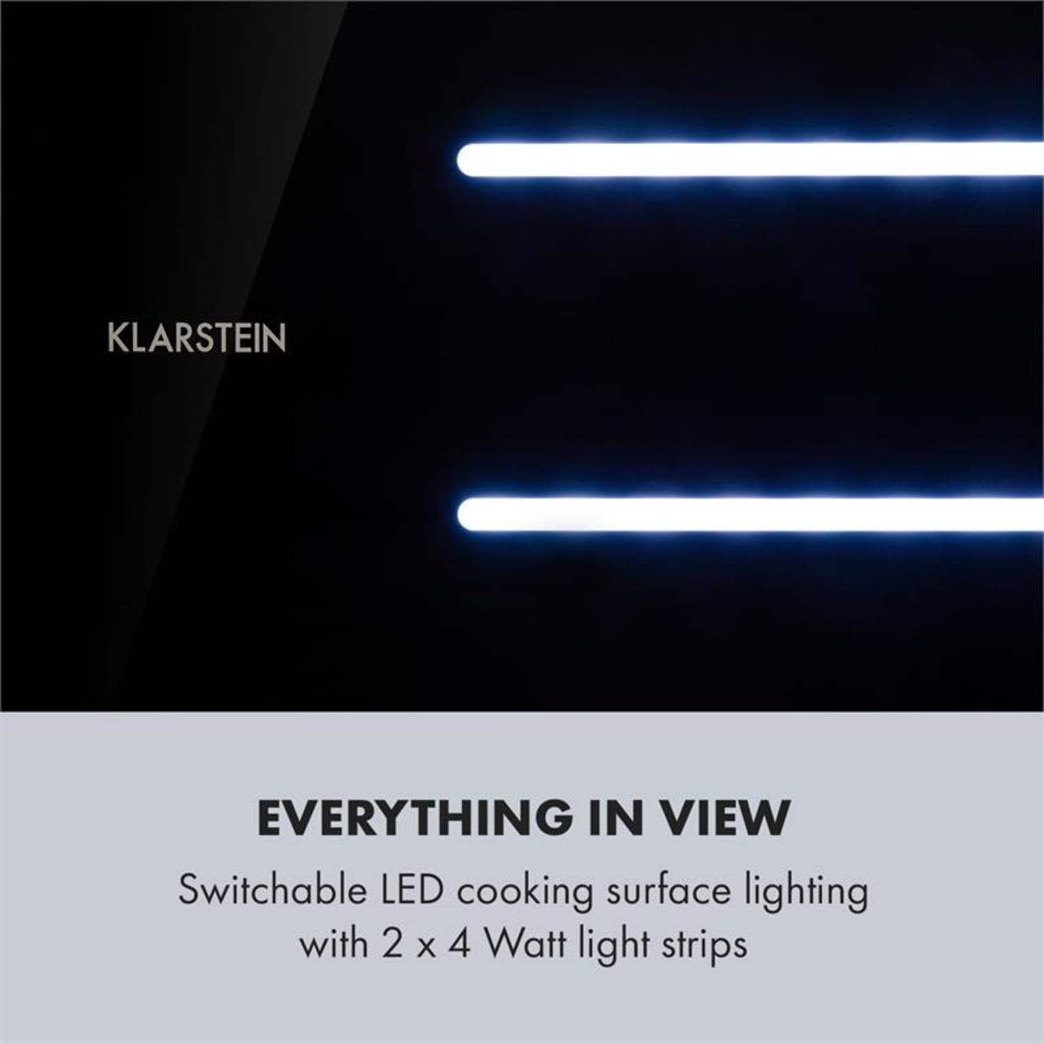 High Line Ceiling Hood 77cm 410 m3 / h 75W 3 Steps Remote Control Black 77 cm