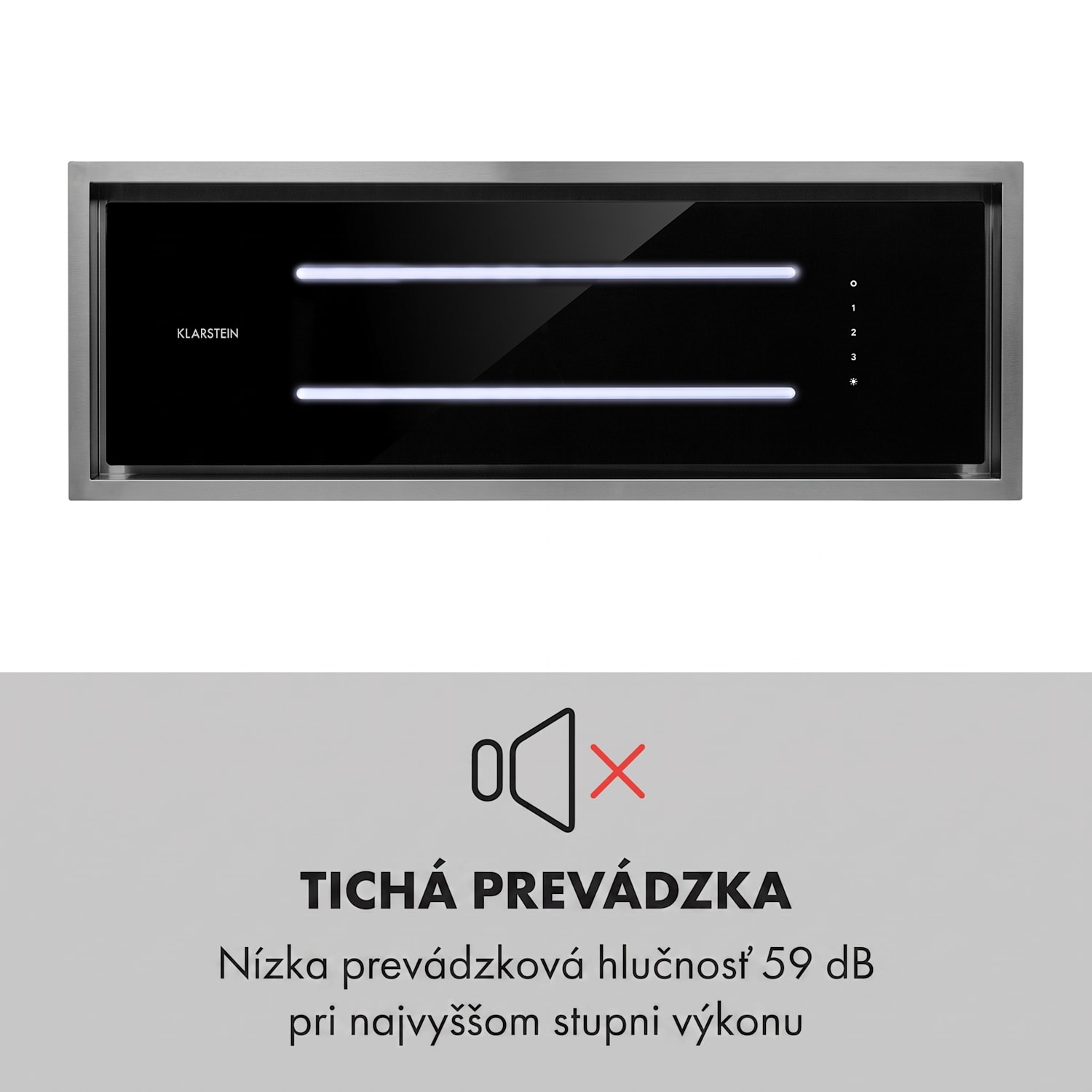 High Line, digestor, 90 cm, stropný, 410 m³/h, ďiaľkové ovládanie, čierny 90 cm