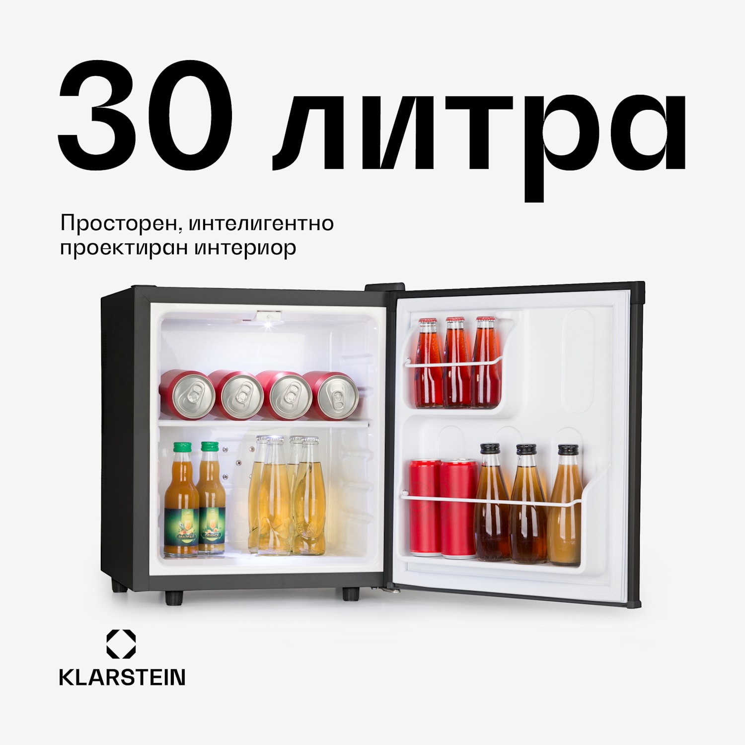 Silent Cool, хладилник, 30 л, Arctic-Fox Cooling, G, черен 30 L | Черно