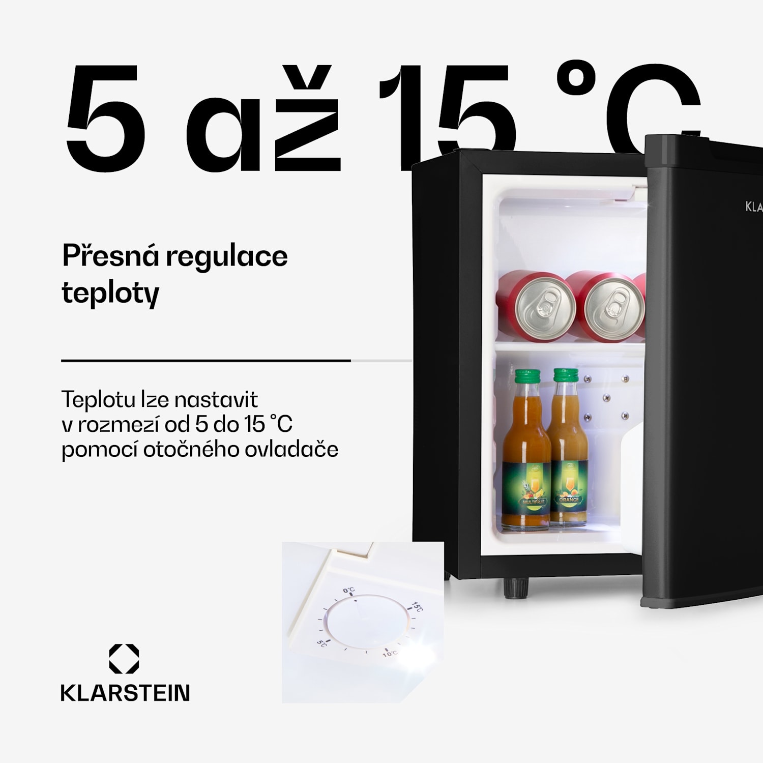 Silent Cool, lednice, 30 l, Arctic-Fox Cooling, energetická třída G, černá 30 L | Černá