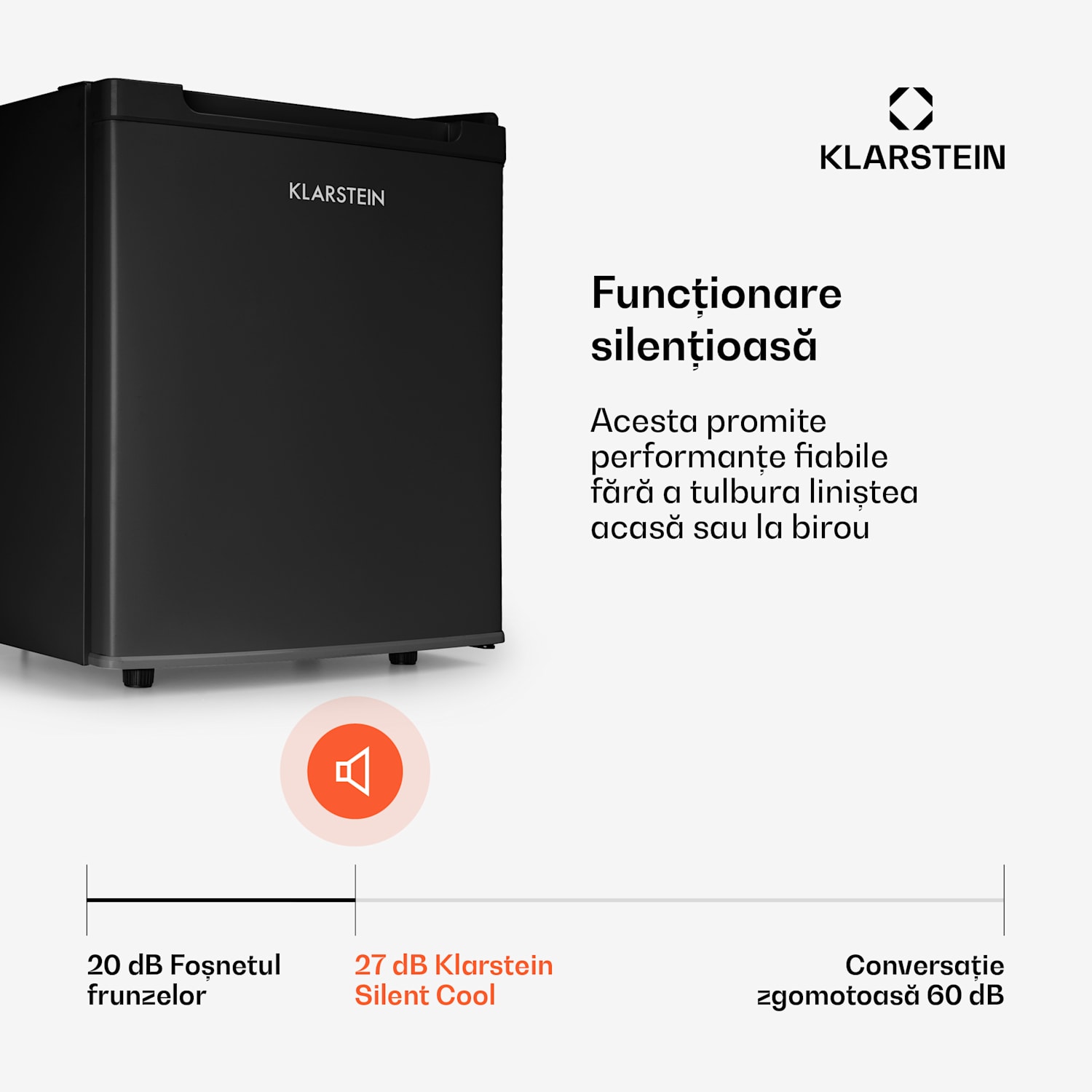 Silent Cool, frigider, 30 l, Arctic-Fox Cooling, G, negru 30 L | Negru
