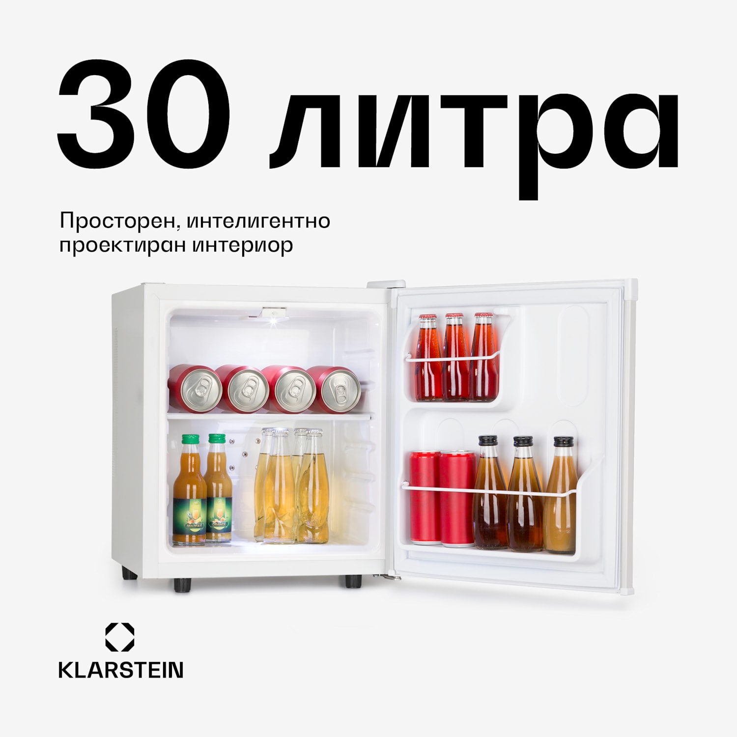 Silent Cool, хладилник, 30 л, Arctic-Fox Cooling, G, бял 30 L | Бял