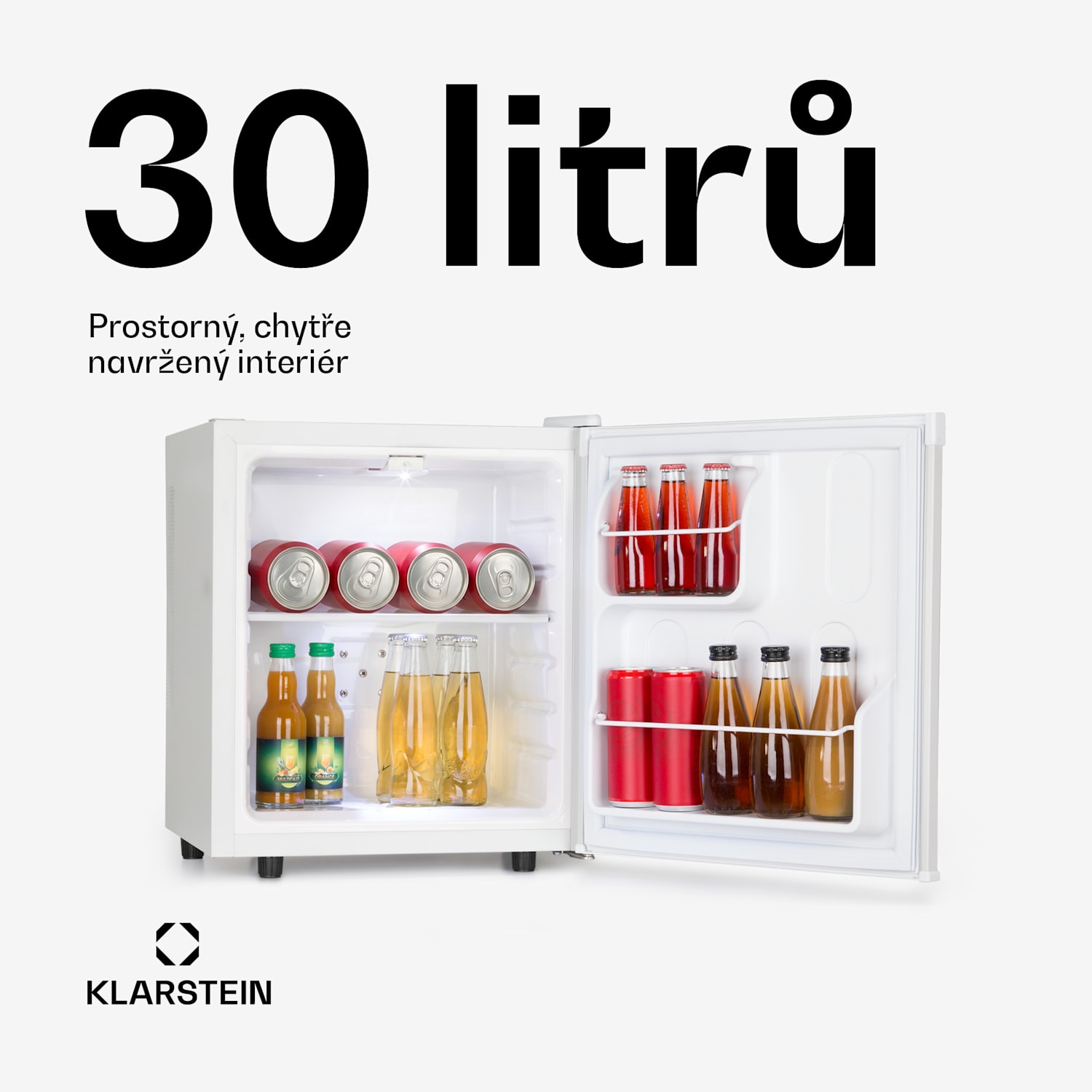 Silent Cool, lednice, 30 l, Arctic-Fox Cooling, energetická třída G, bílá 30 L | Bílá