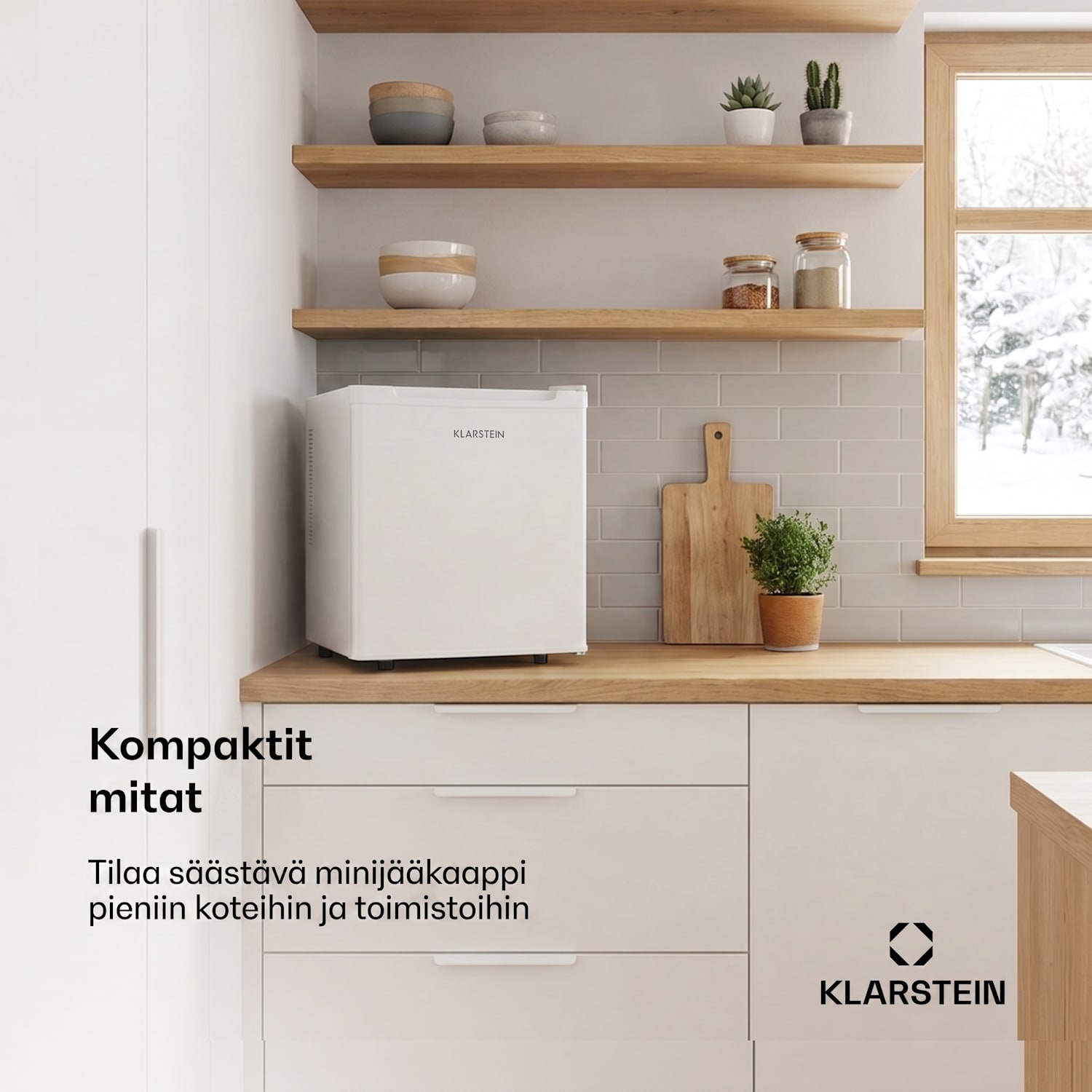 Silent Cool -jääkaappi minibaari 30 litran tilavuus Arctic-Fox-jäähdytysjärjestelmä 30 L | Valkoinen