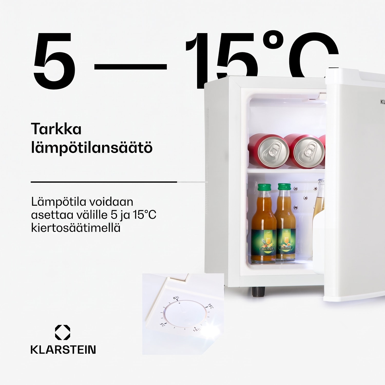 Silent Cool -jääkaappi minibaari 30 litran tilavuus Arctic-Fox-jäähdytysjärjestelmä 30 L | Valkoinen