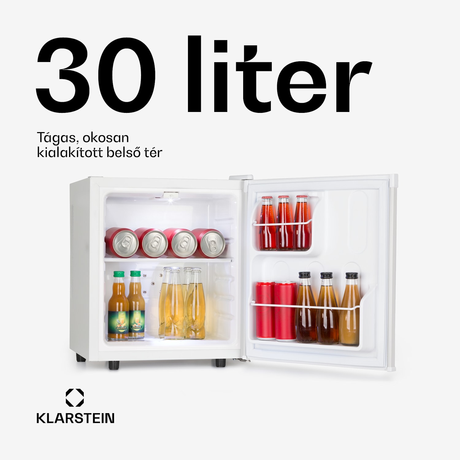 Silent Cool, hűtőszekrény, 30 liter, Arctic-Fox Cooling, G energiahatékonysági osztály, fehér 30 L | Fehér