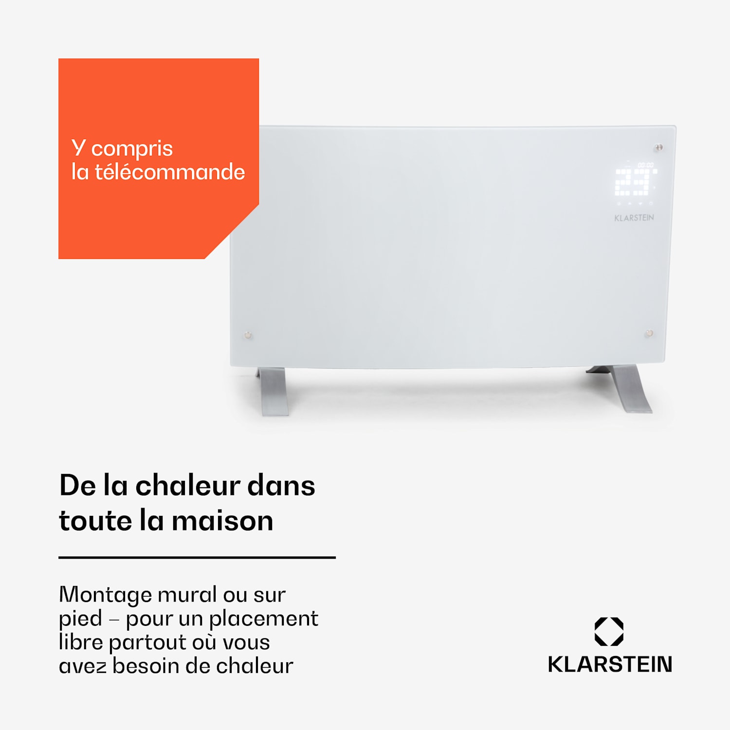 Radiateur convecteur Bornholm Curved Ambient 1000/2000 W Non | Blanc | 1