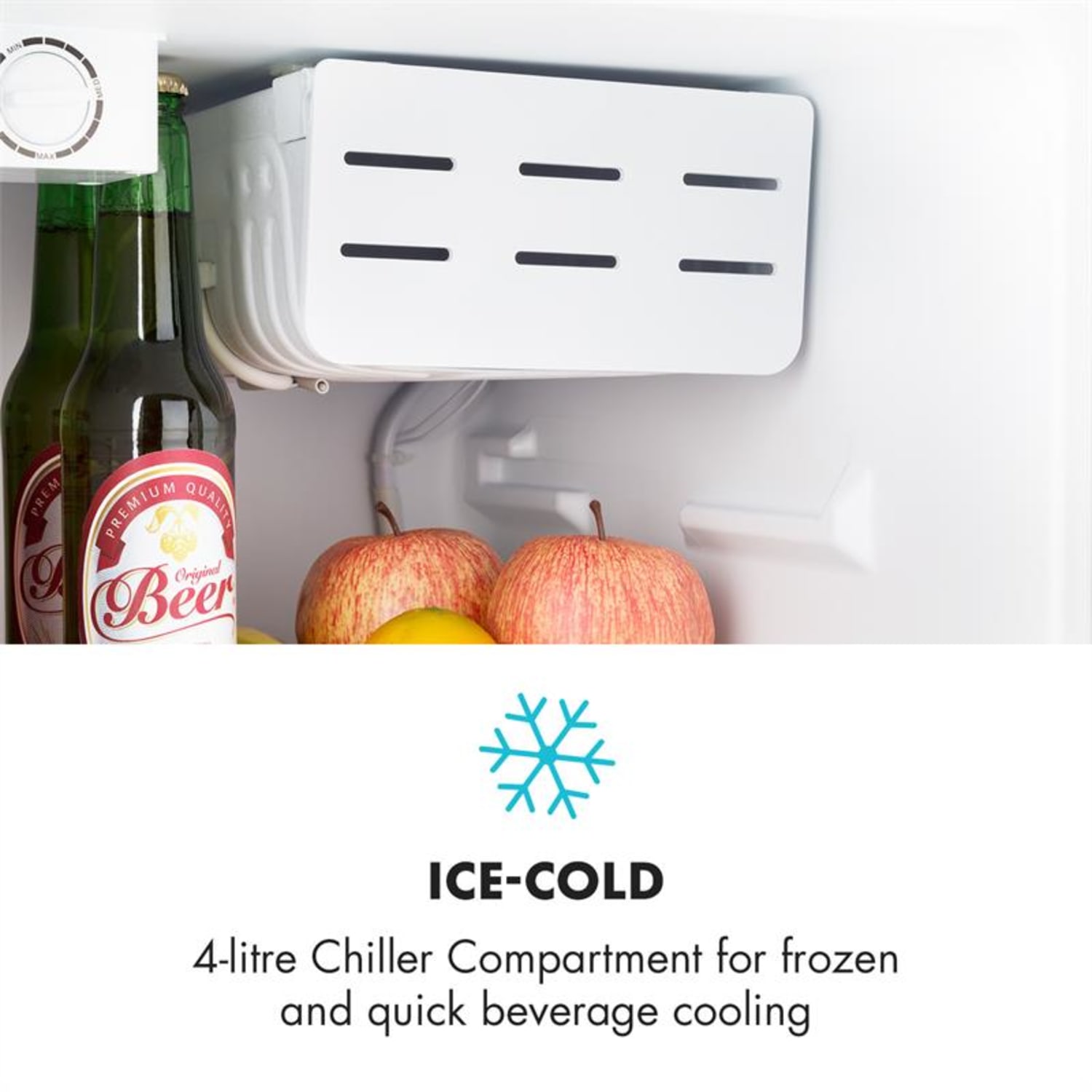 Cool Kid mini-koelkast met 4-l-vriesvak 66 liter 42dB A+ zwart Zwart