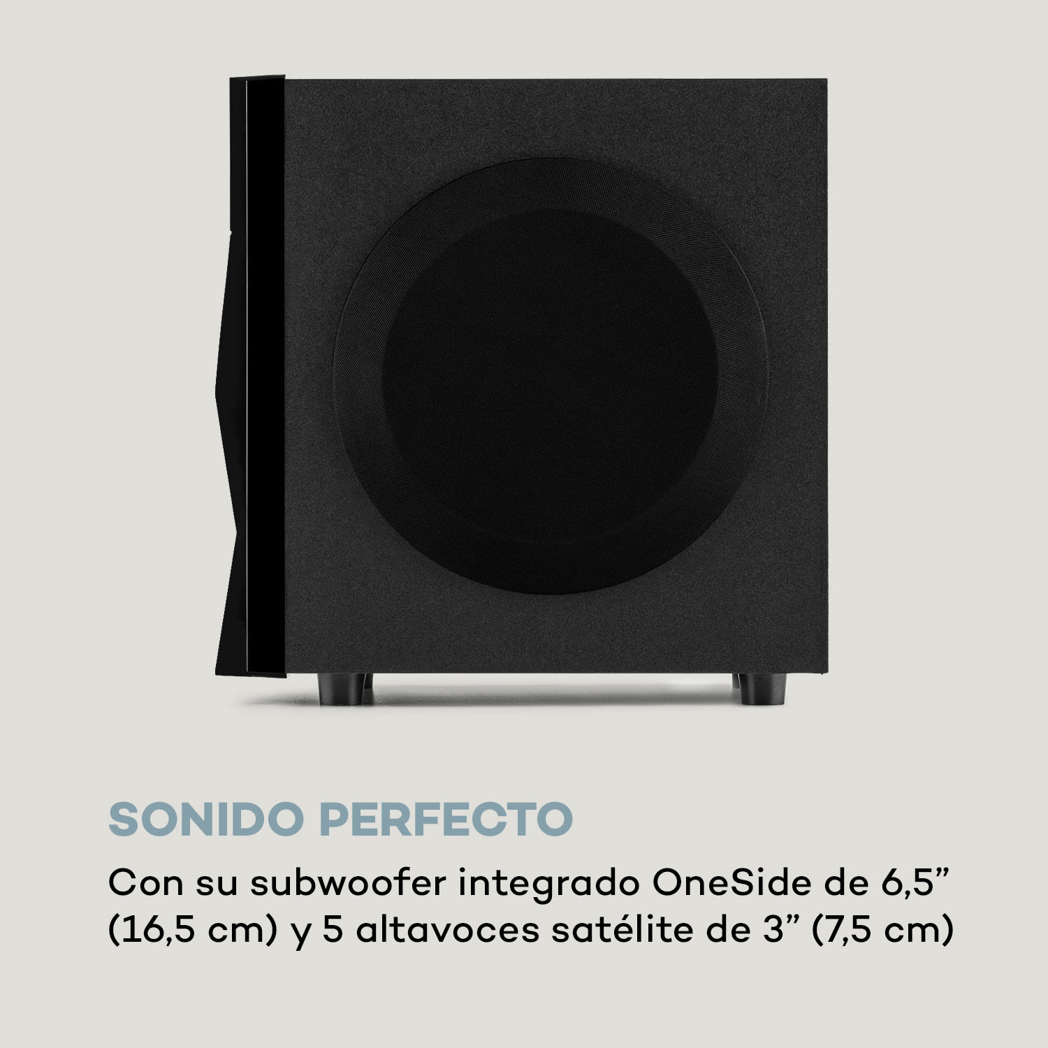 Z-Plus 5.1 Sistema de altavoces 70 W RMS Subwoofer OneSide Bluetooth USB SD 