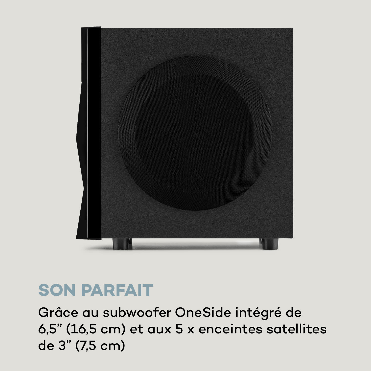 Z-Plus 5.1 luidsprekersysteem 70W RMS OneSide subwoofer BT USB SD 