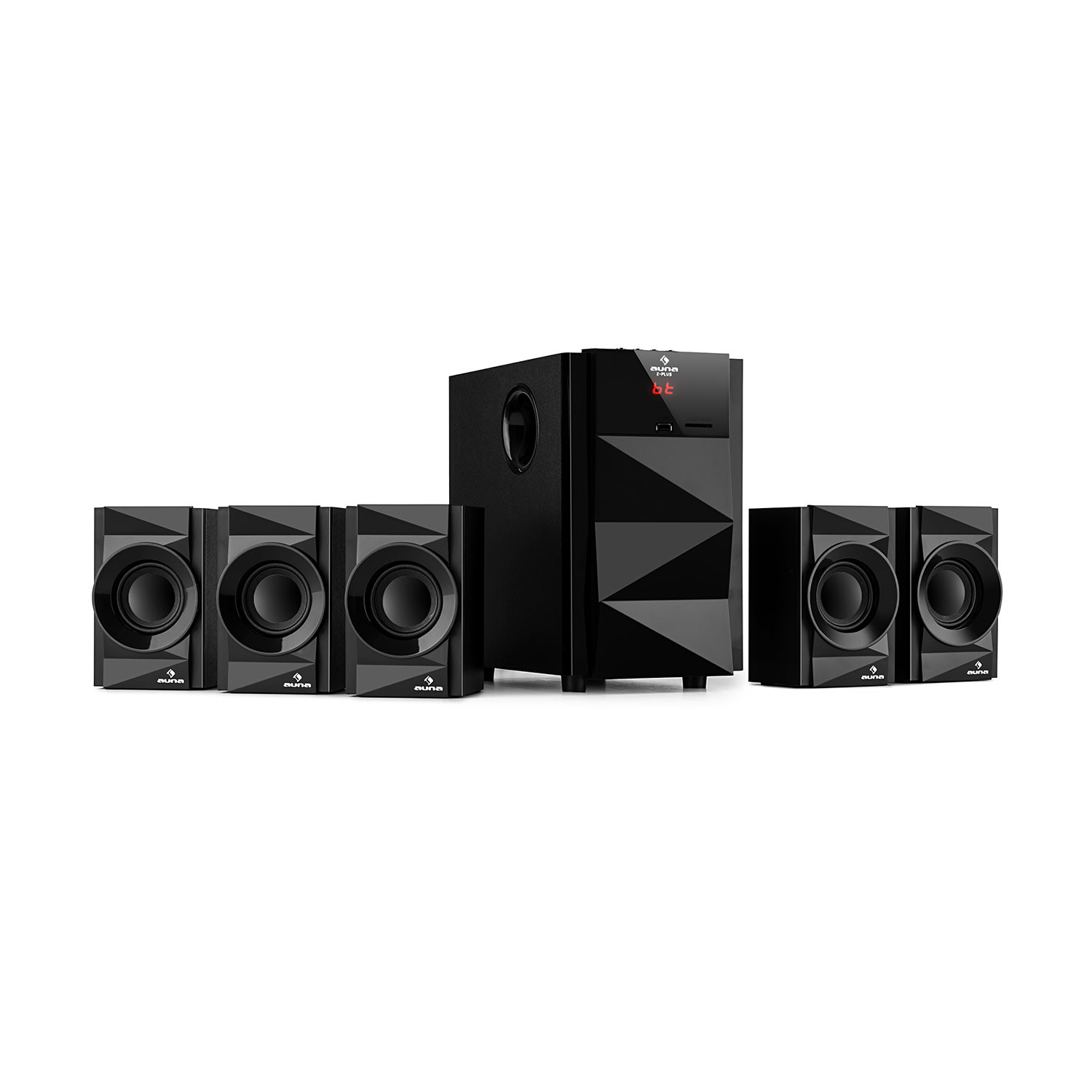 Z-Plus 5.1 luidsprekersysteem 70W RMS OneSide subwoofer BT USB SD 