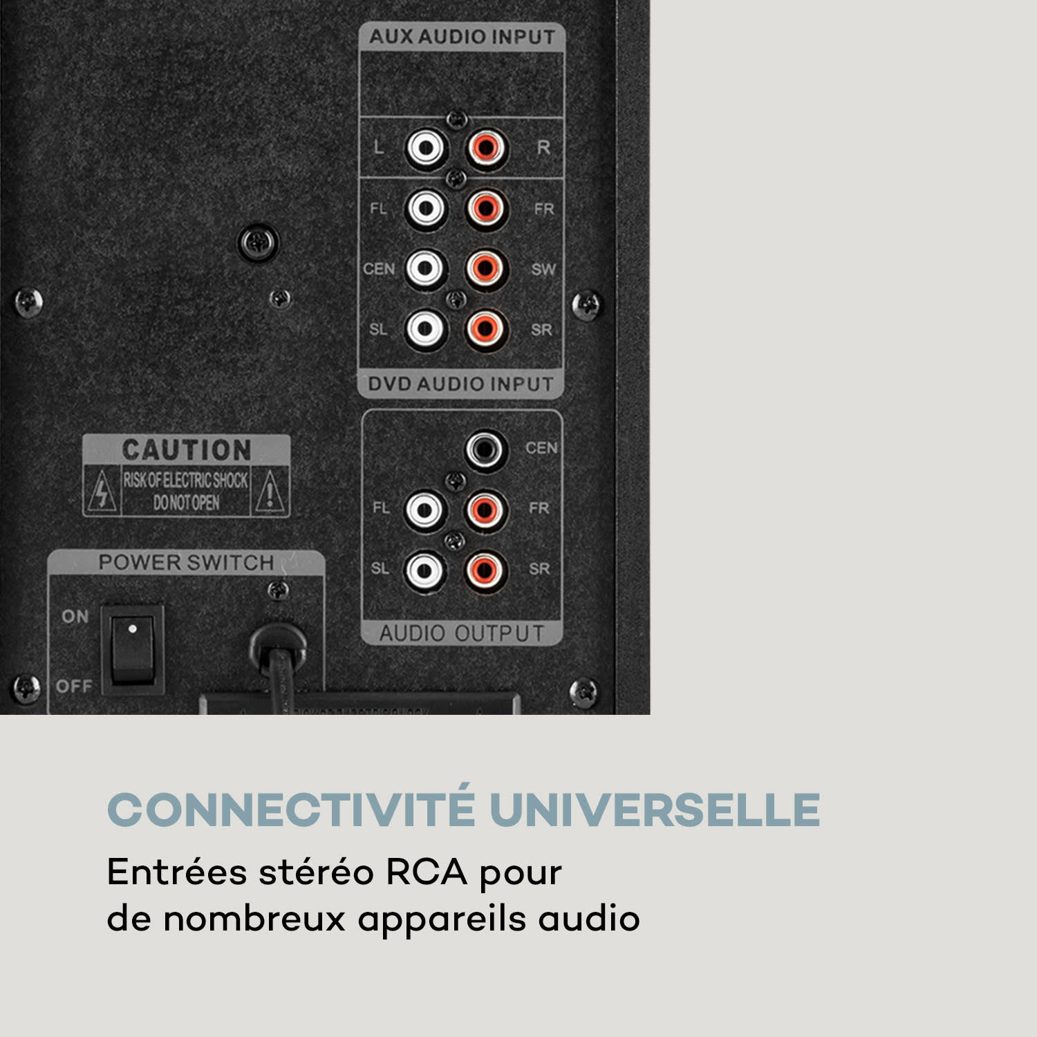 aauna Concept 720 5.1 luidsprekersysteem 95 W RMS OneSide subwoofer BT USB SD 