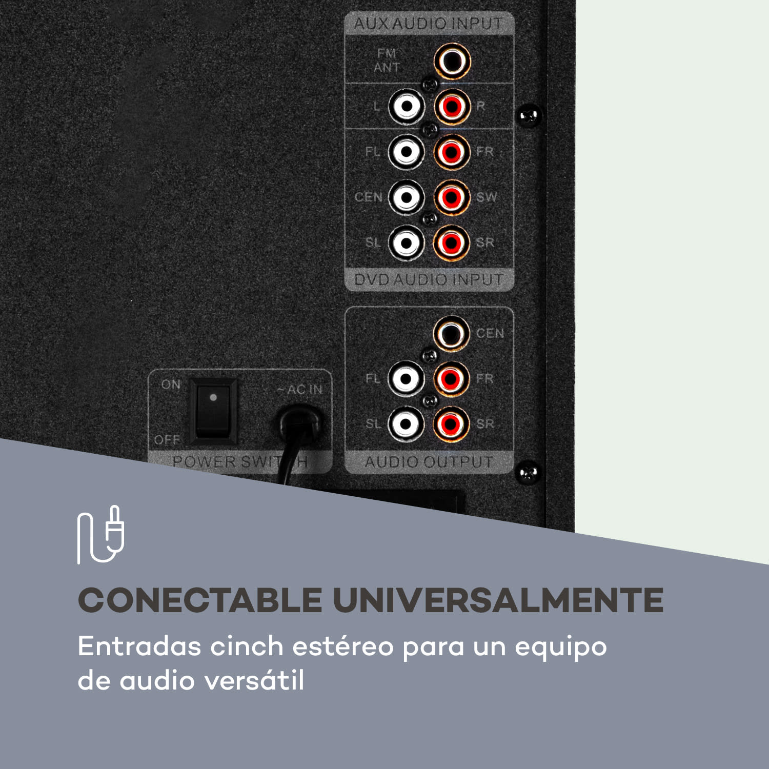 Areal Touch 5.1 Sistema de altavoces 200 W máx. OneSide Subwoofer Bluetooth USB SD 